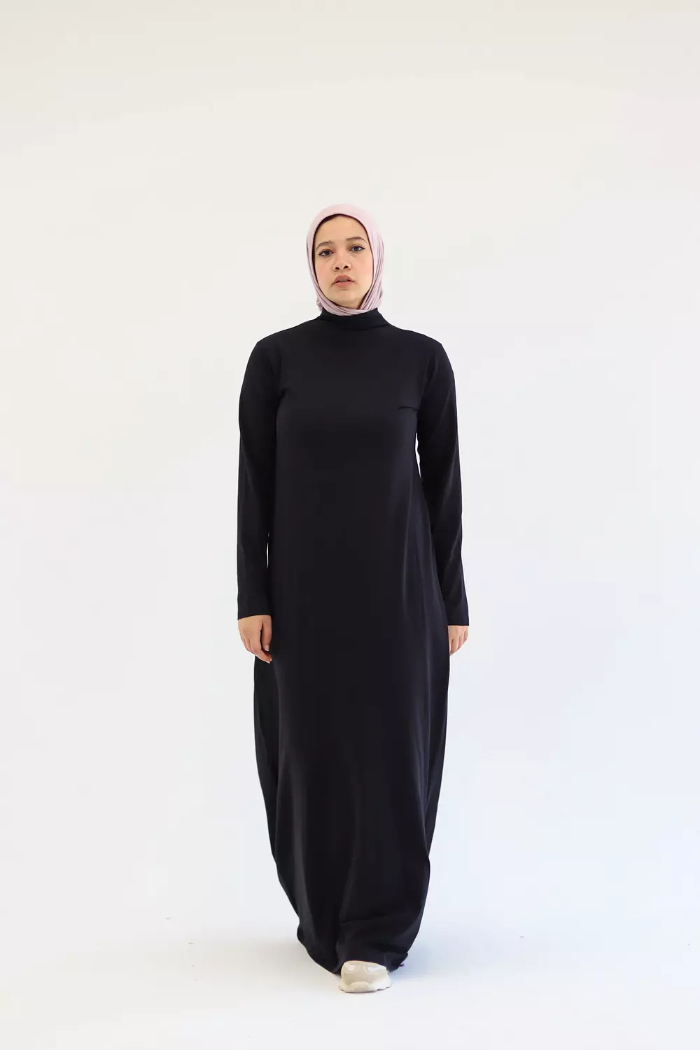 A-Line Black Basic Dress 3