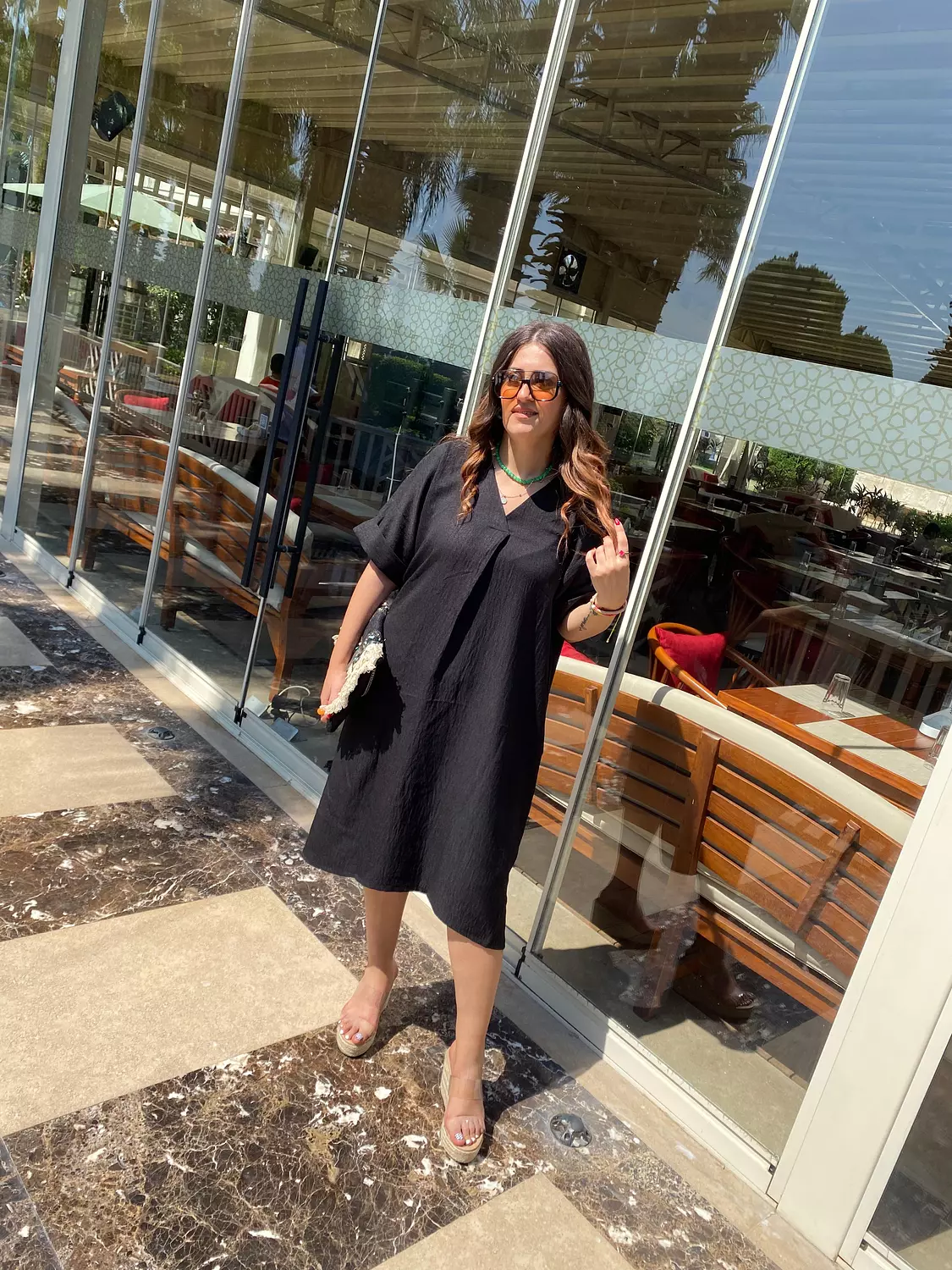 black oversized dress 3