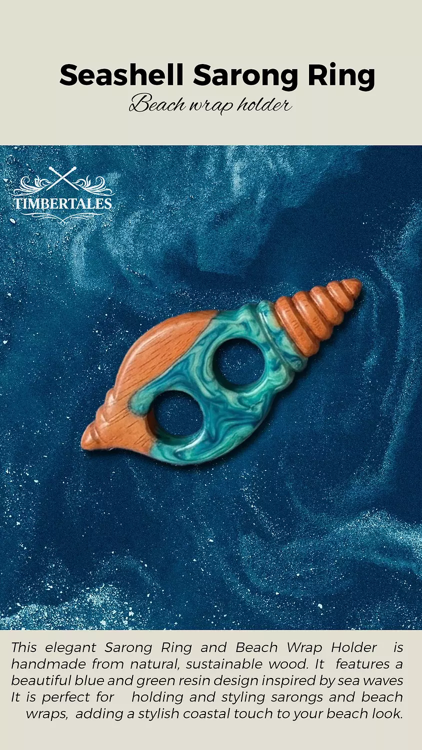 Seashell Sarong Ring - Beach Wrap Holder image