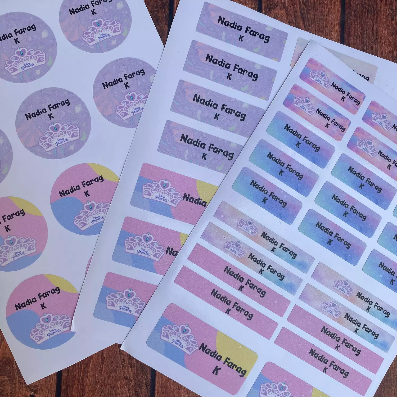 Smiggle Princess School Labels 3