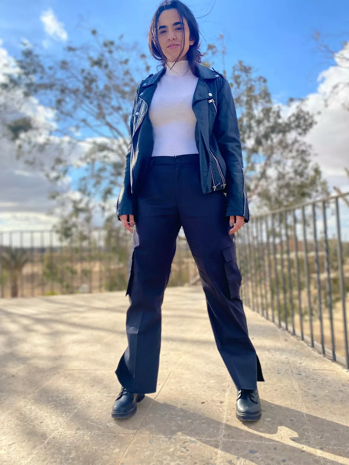 Black cargo pants