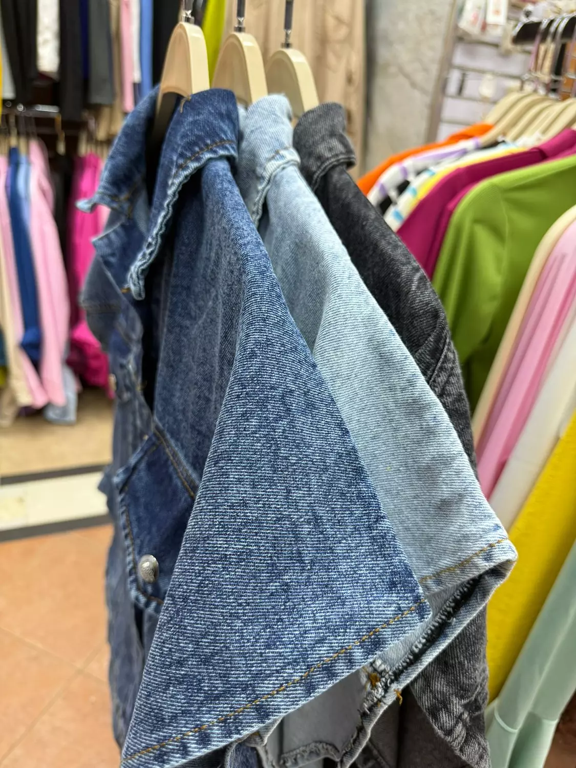 Stylish Denim Cape Jacket with Classic Details 2