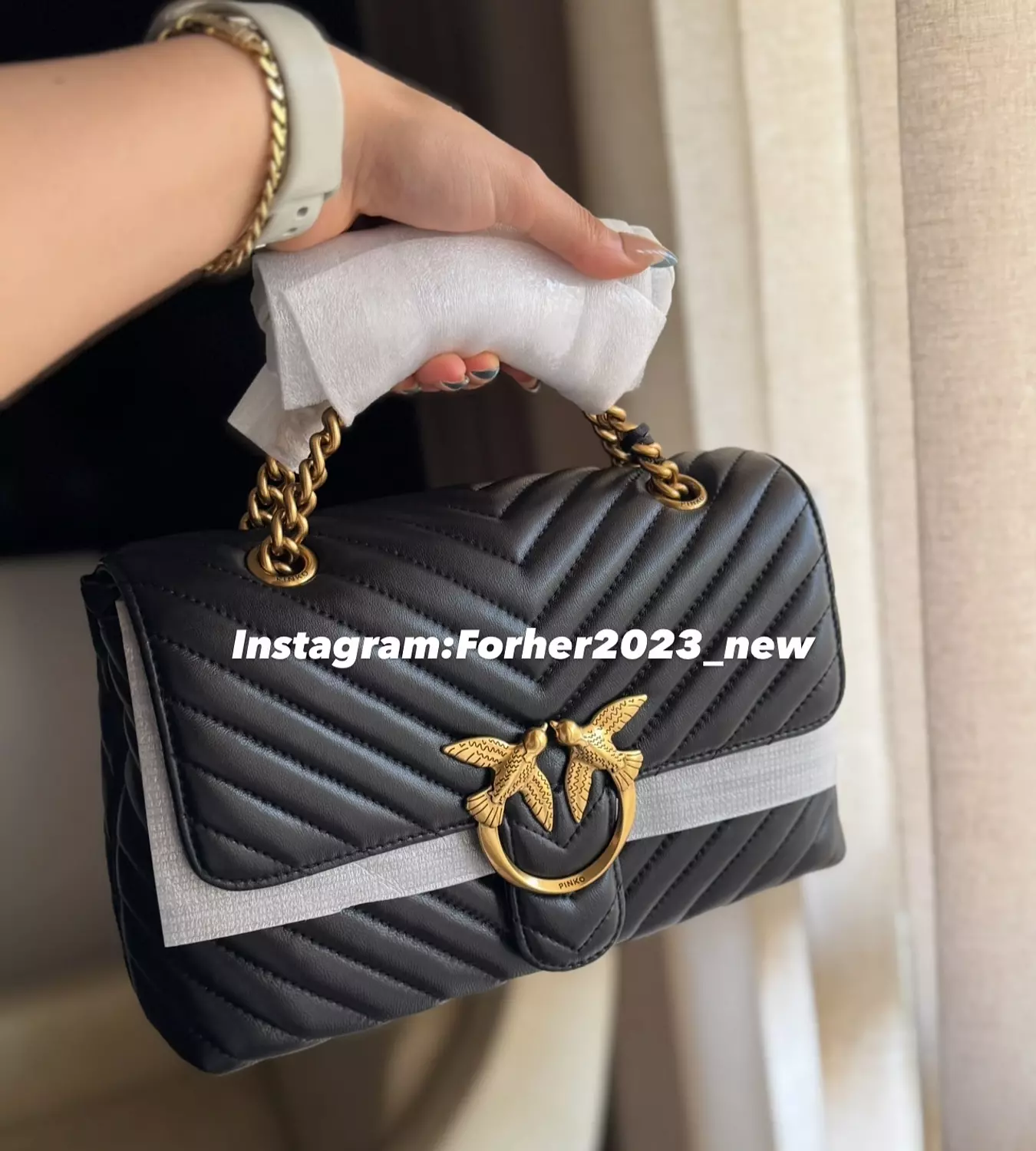 Pinko puff classic one love chervon 1