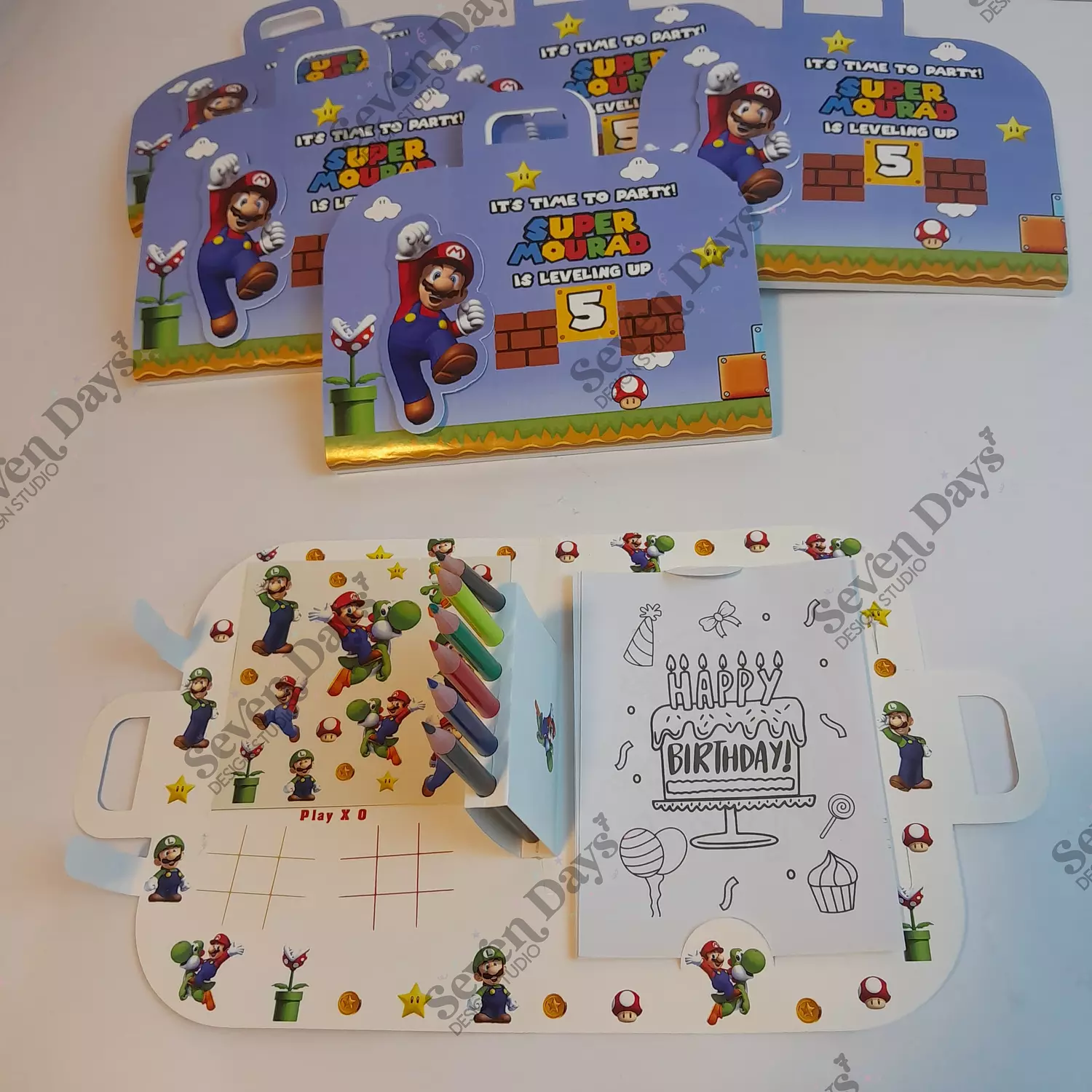 Supermario Coloring Set | Seven Days Design Studio