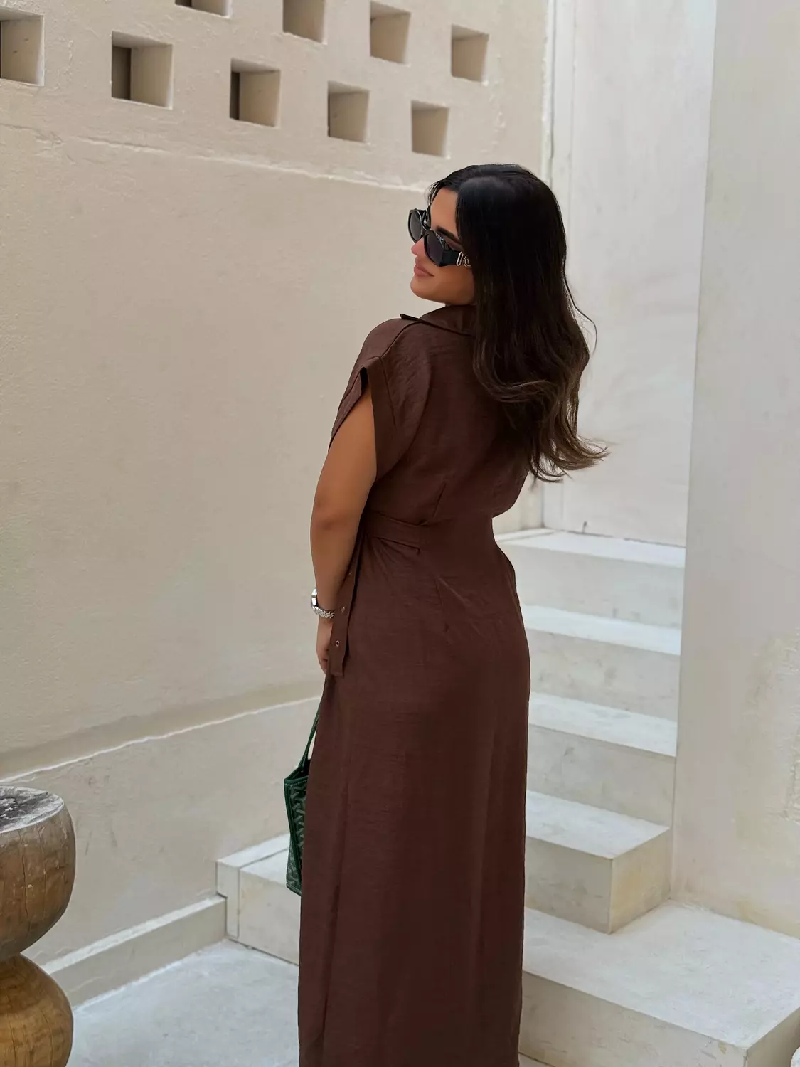 Belted shirt dress 6