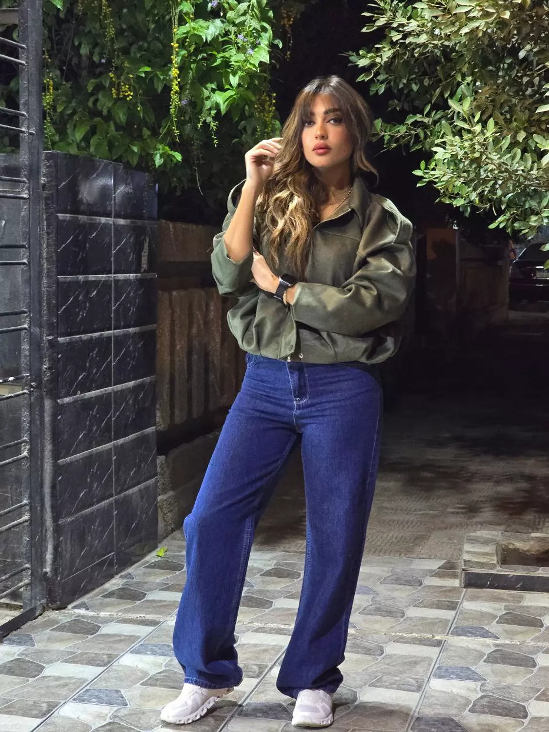 Blue Wide Leg Jeans  hover image