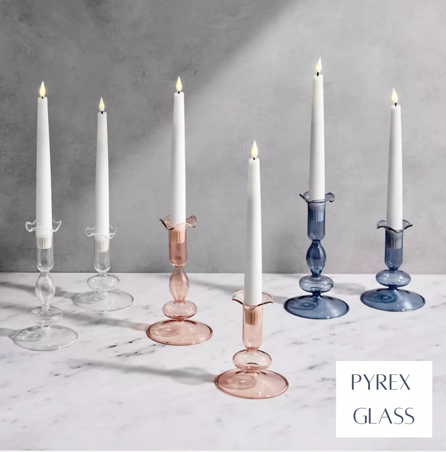 Lilies candle holders set  4