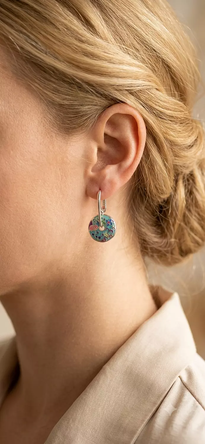 Colorful earrings image