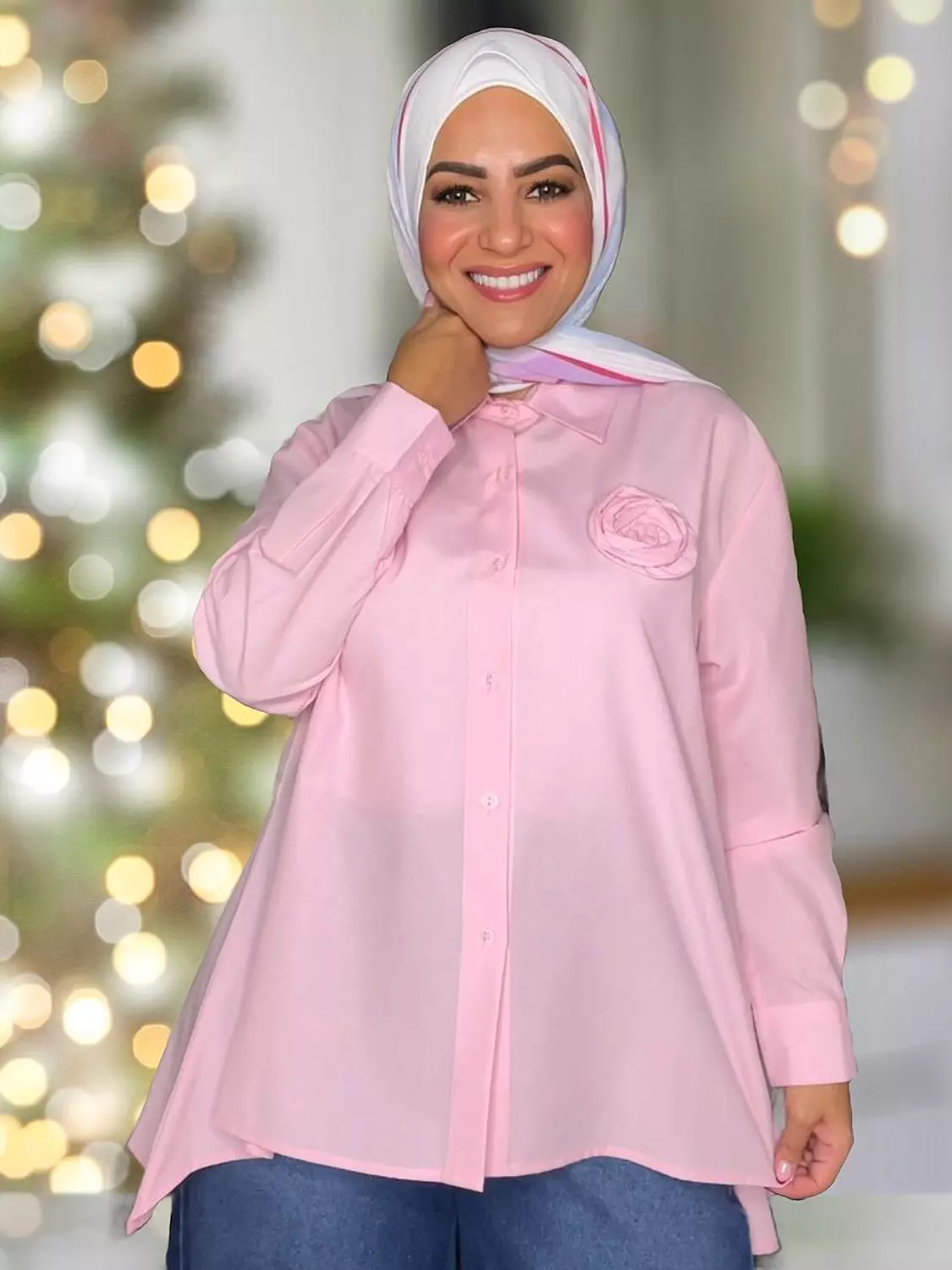<p style="text-align: center"><br><strong>Poplin Shirt - Pink&nbsp;</strong></p>
