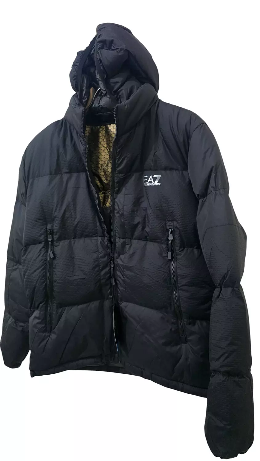 EA7 puffer jacket black 2
