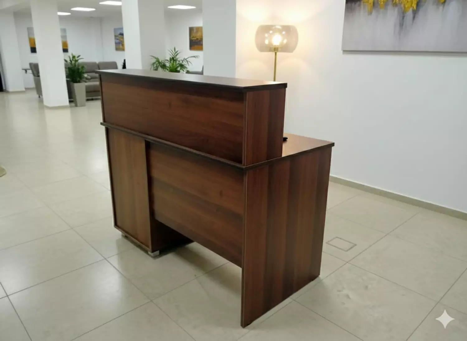 120 cm Counter with 4 Drawers – Brown 201 hover image