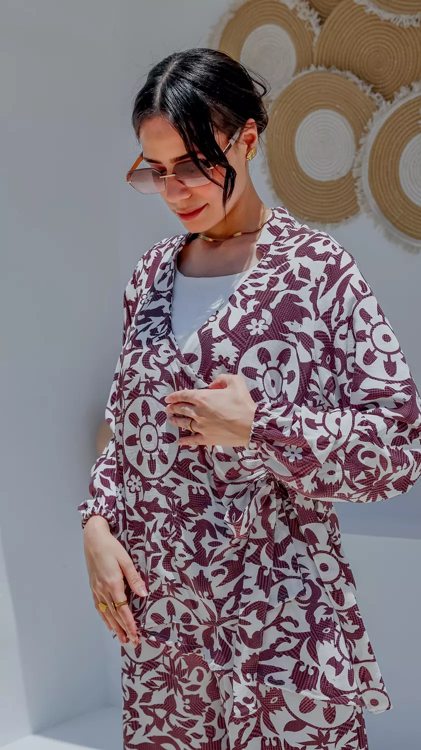 flora wrap suit image