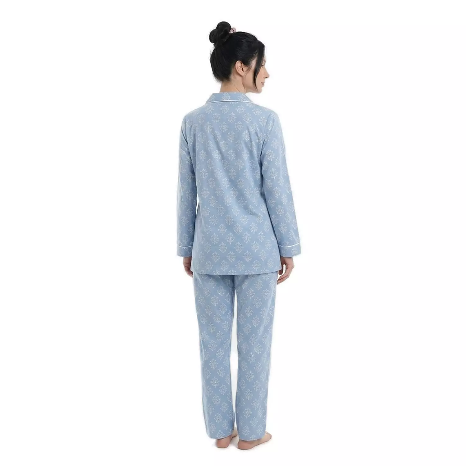 Women Summer Classic Lycra PJ - 2535- Light Blue 4