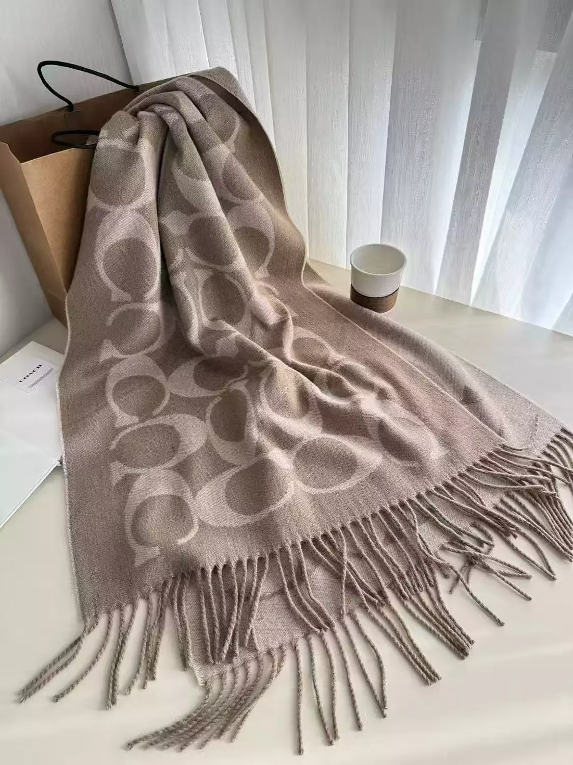  Greyish coach scarf 2