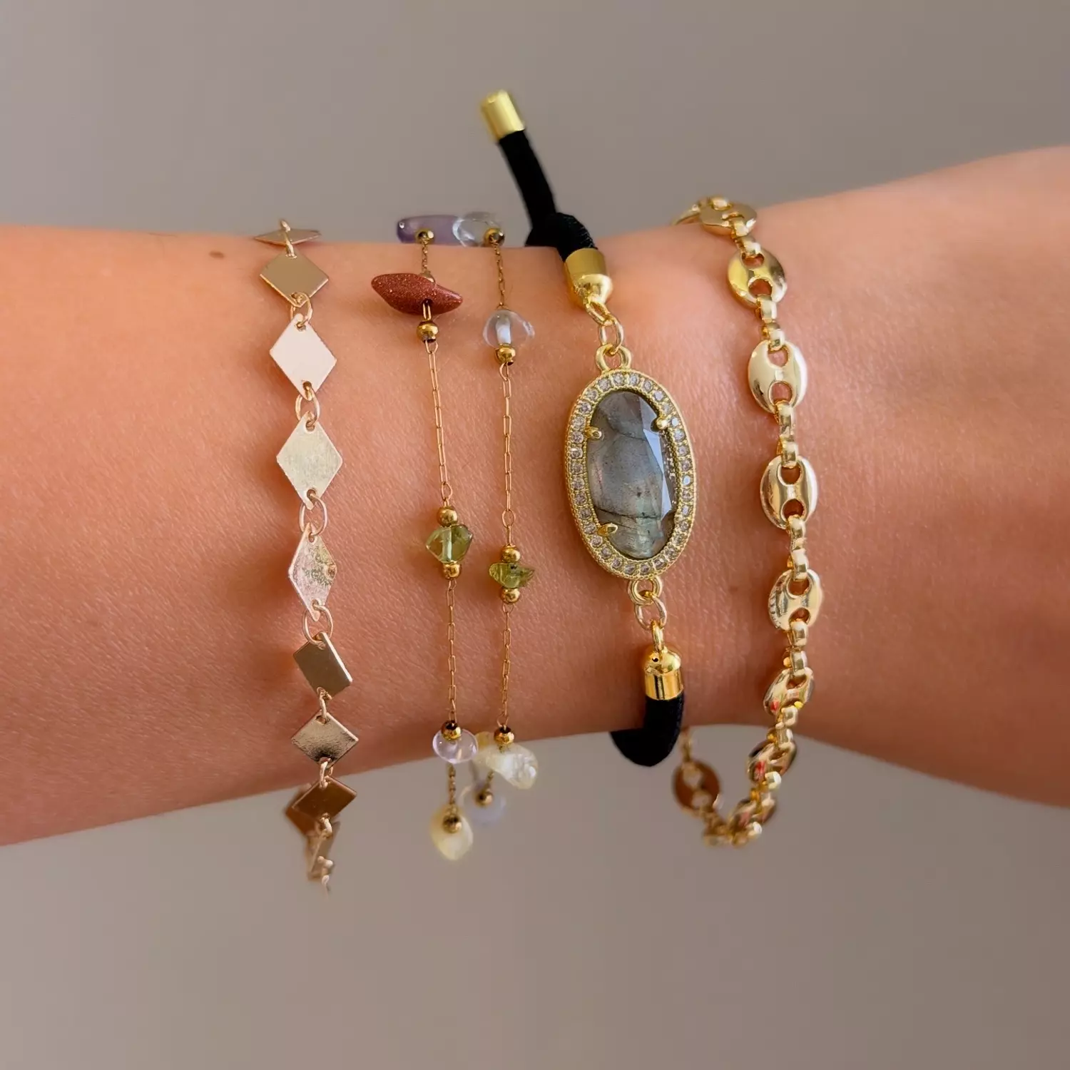 Black & Nudes Bracelets Set 2