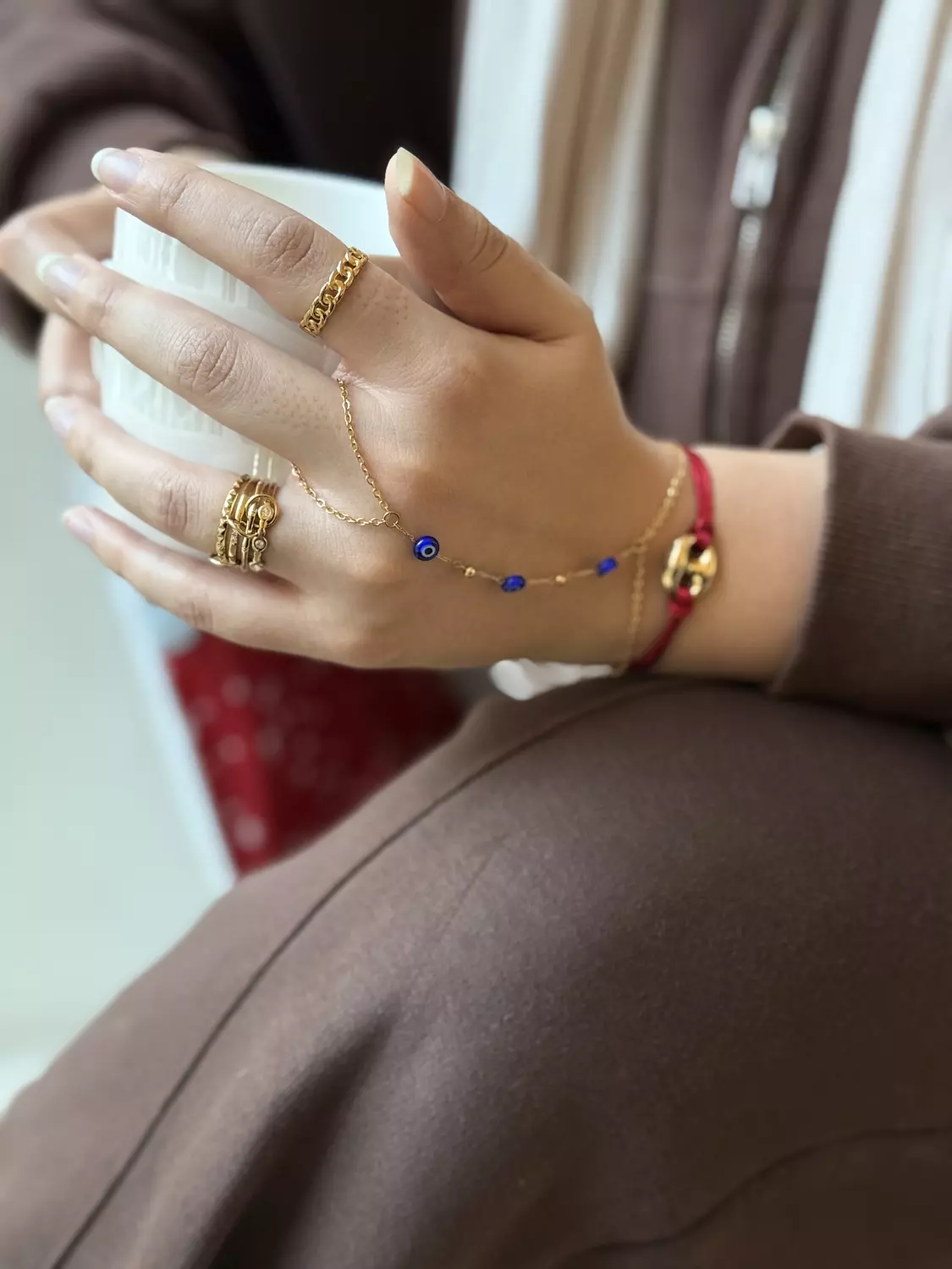 Evil gold handchain image