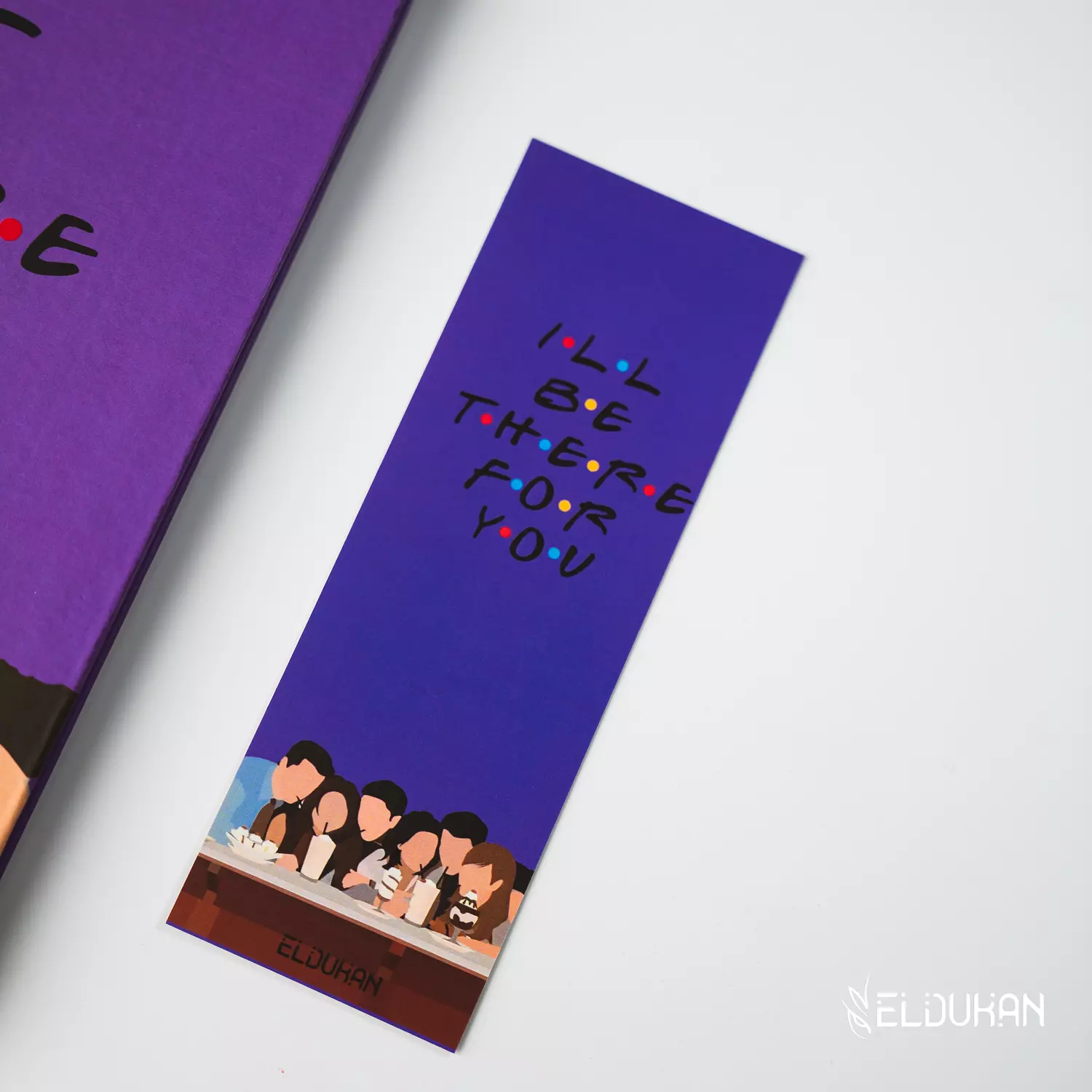 Friends purple bookmark image