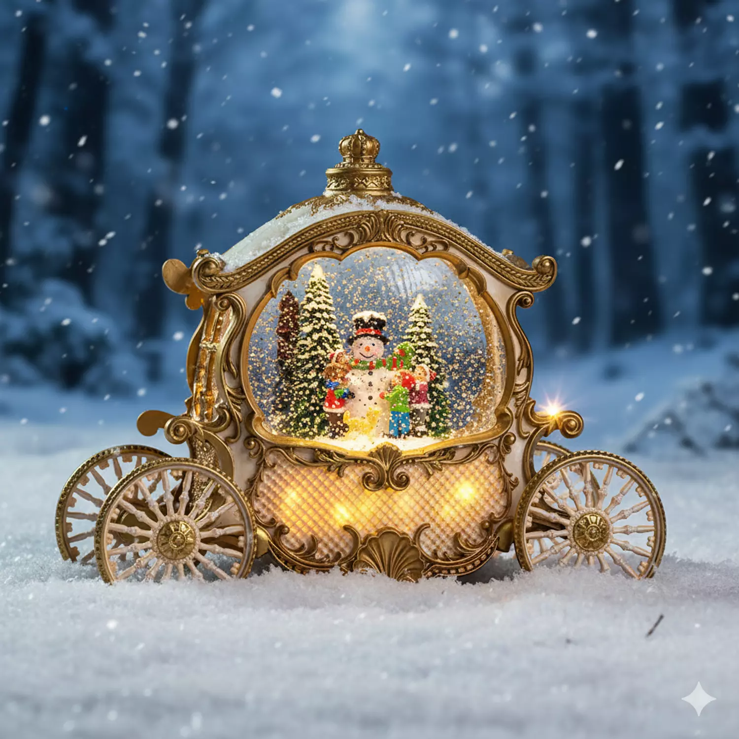 Vintage Carriage Snow Globe – Musical 5