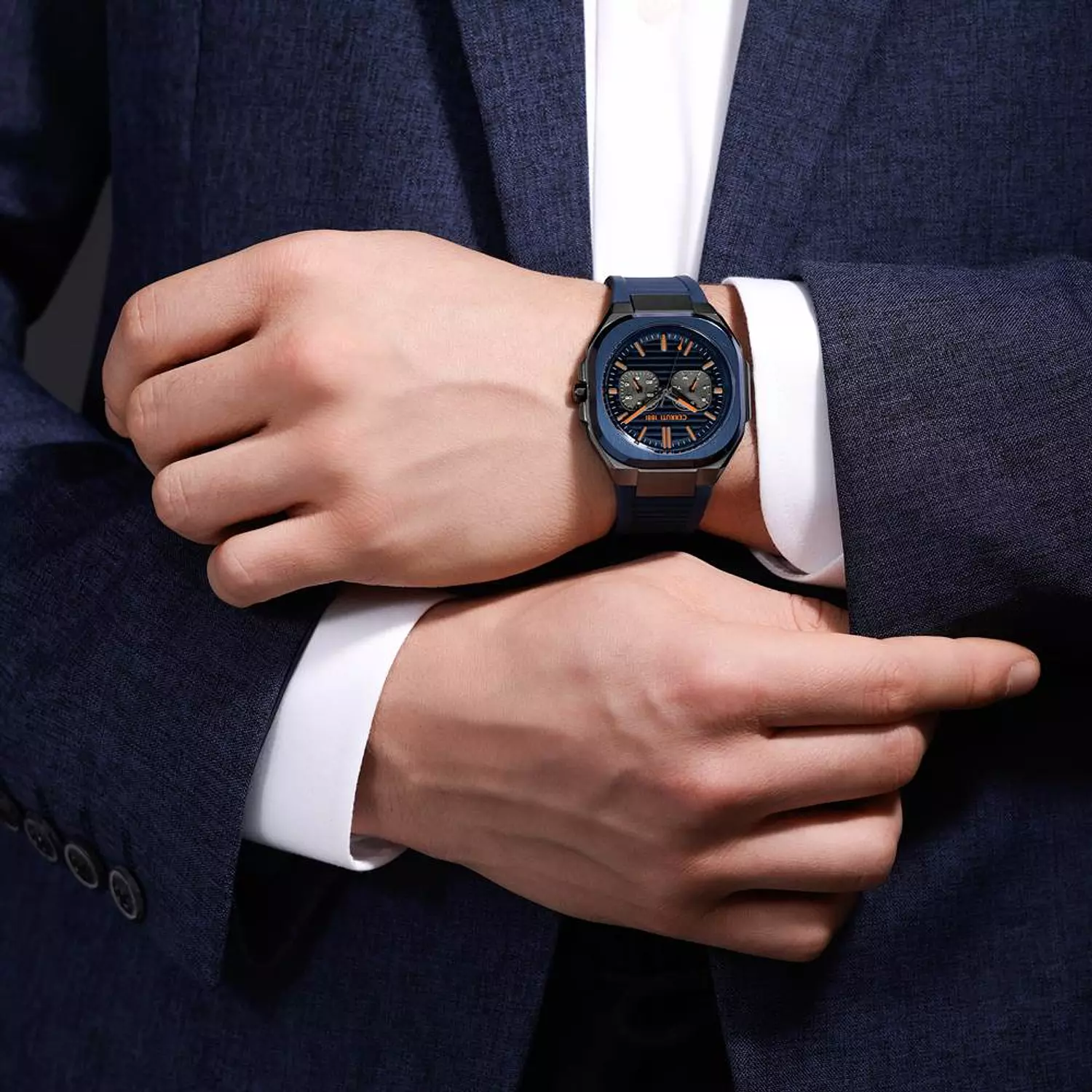 Cerruti 1881 Blue Orange Sport Dual-Time CIWGQ0073503 4