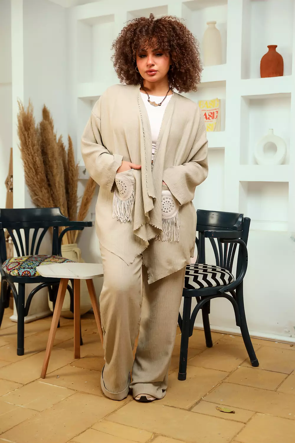 Linen jober pocket suit 2