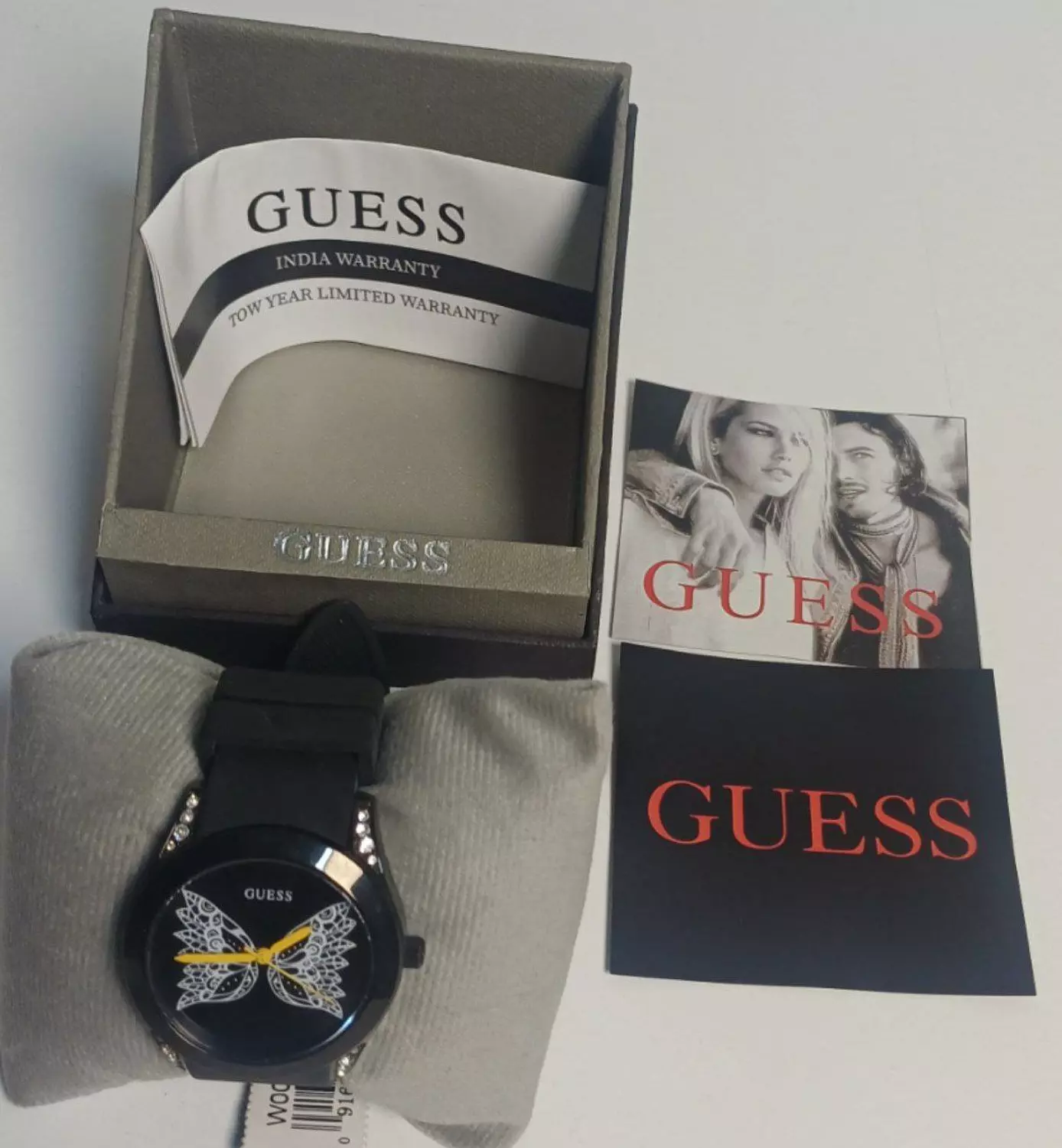 Guess Butterfly Motif Watch hover image