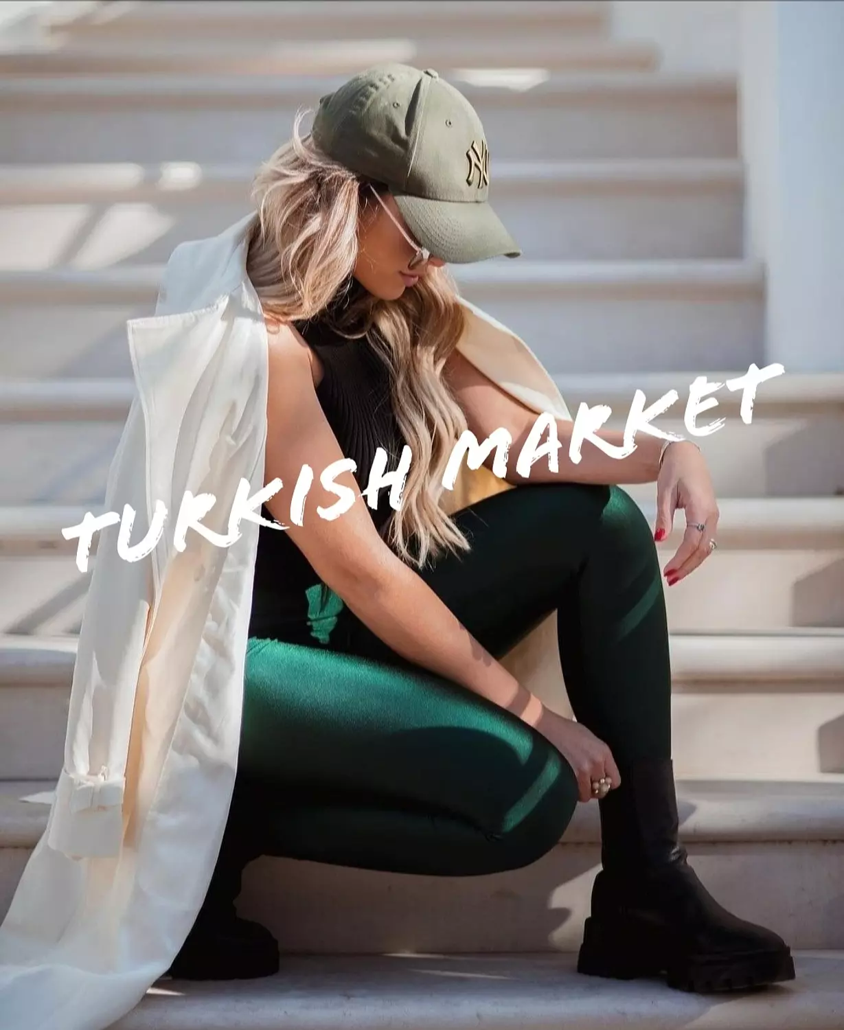 Zumurut Green Metallic Legging  image