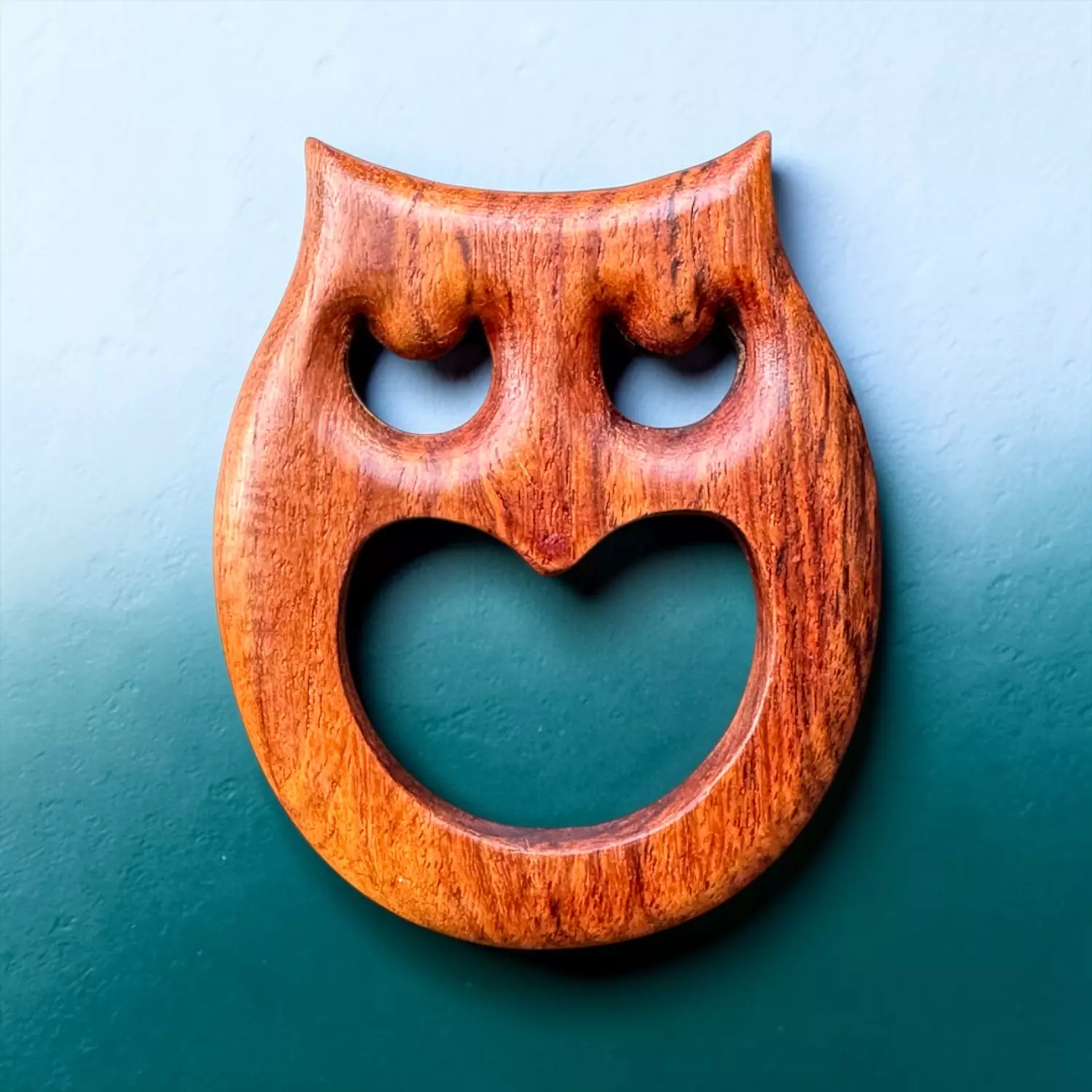 Owl Wooden Hair Barrette image