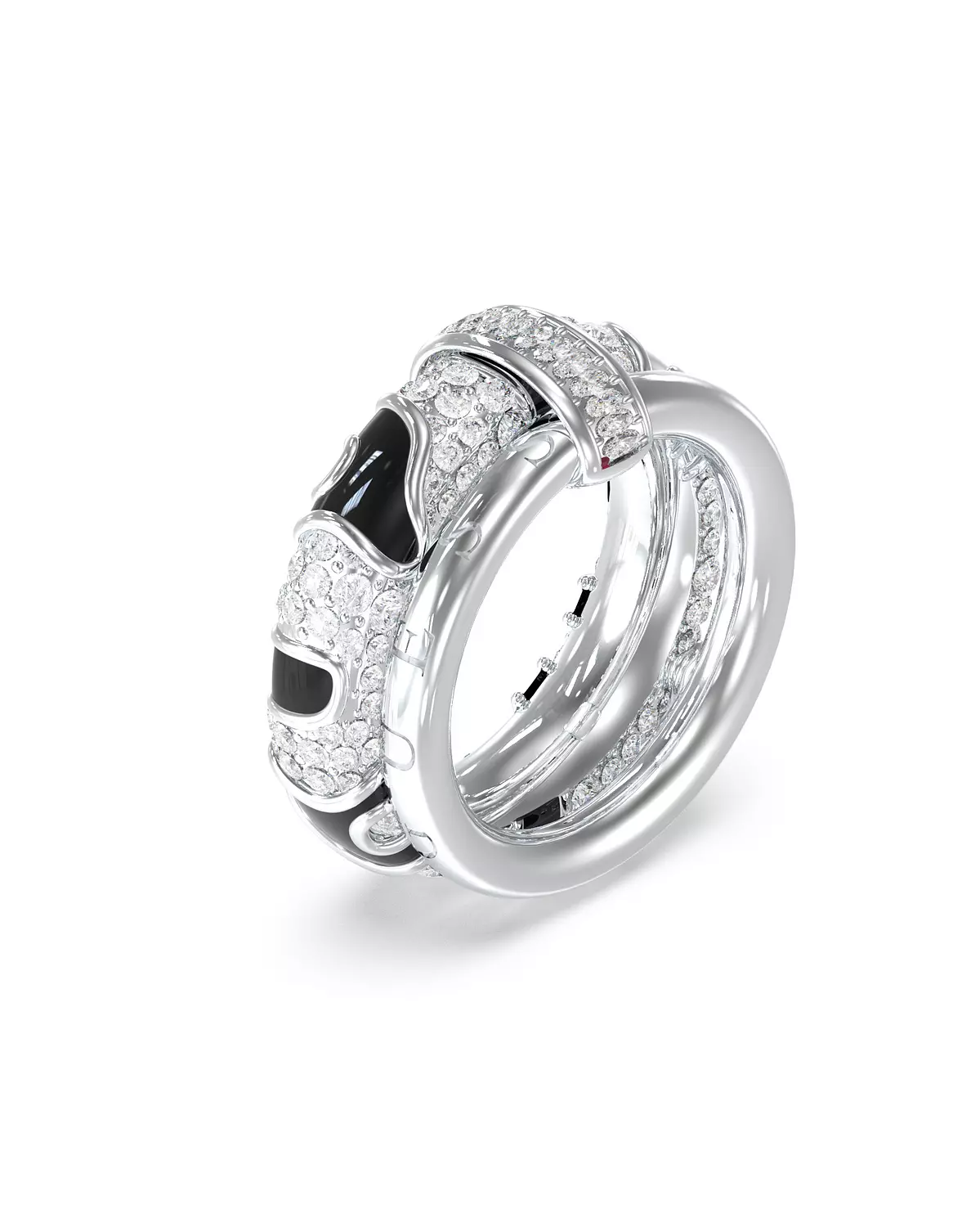 Guess Jewelry JUBR05194JWRHBK52 Ring For Ladies Silver Plated image