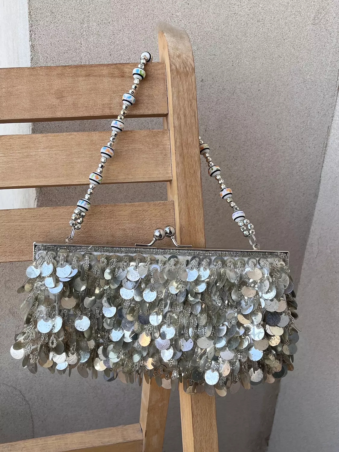 Statement handmade sequins bag 2