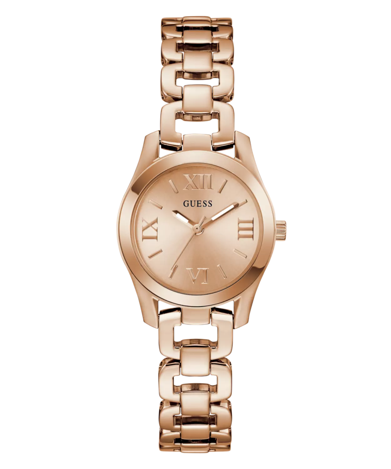GUESS Ladies Rose Gold Tone Analog Watch image
