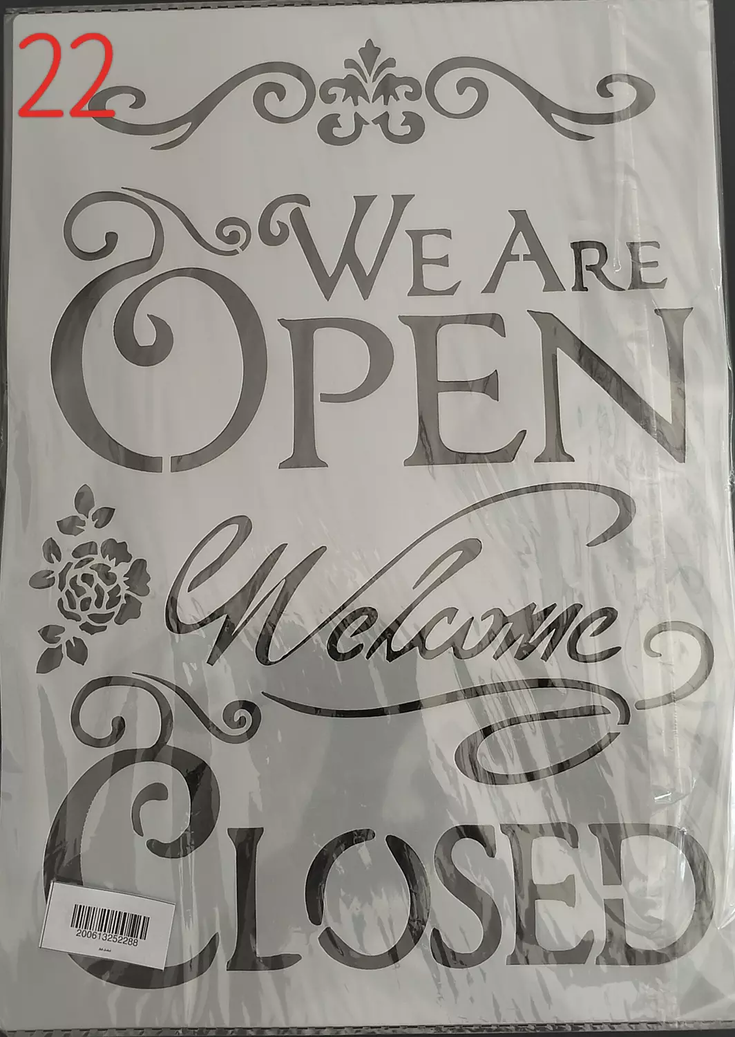 استنسل مفرغ (اشكال مختلفة) Stencils(Different forms) A4 34