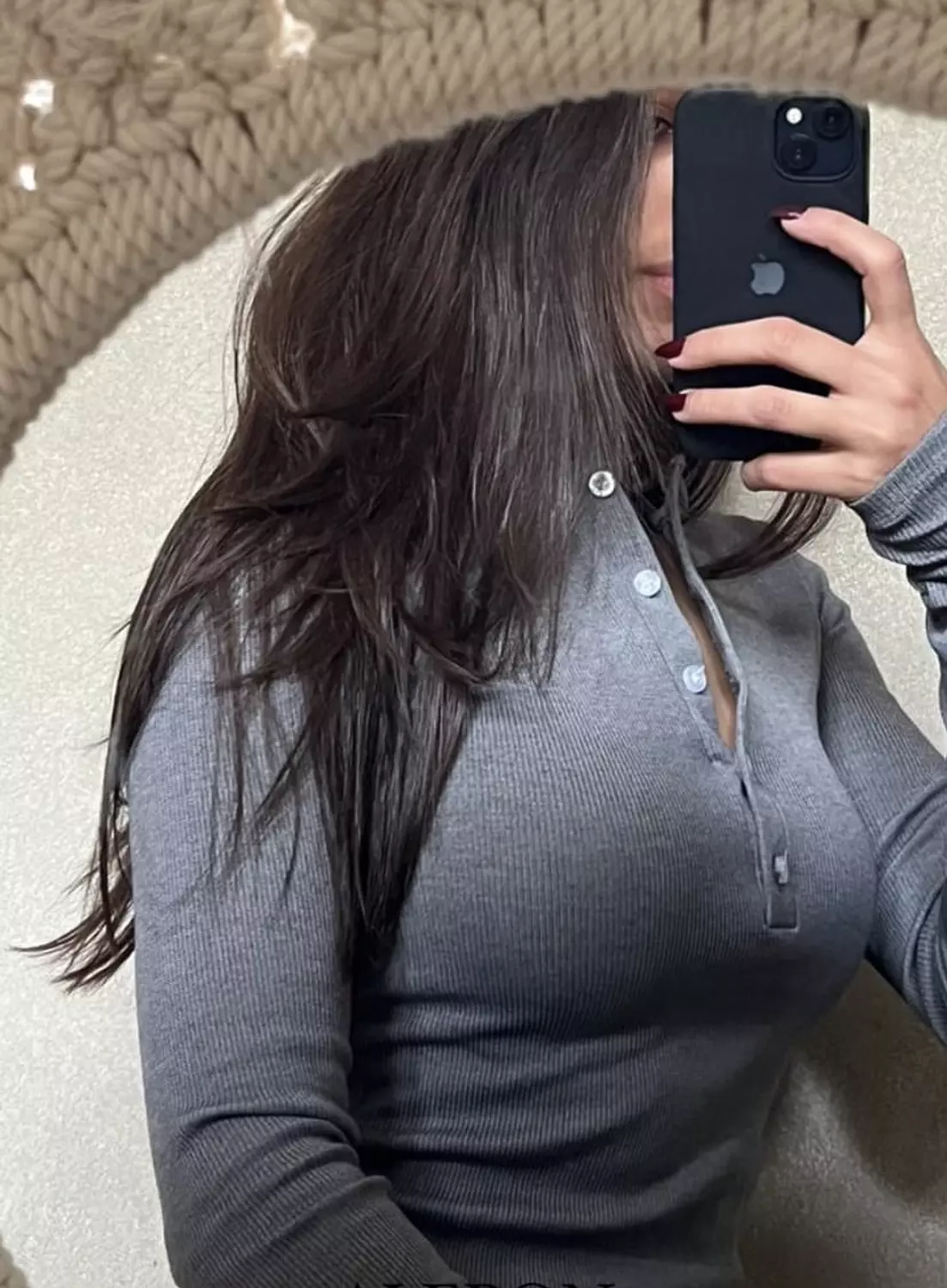 Grey Ribbed Basic 