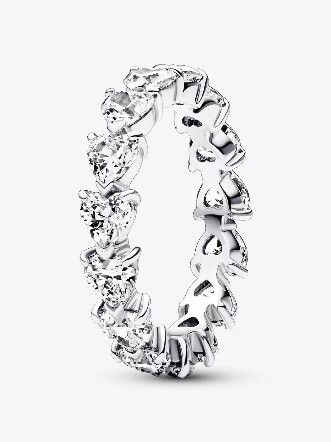 Band of Clear Hearts Ring image