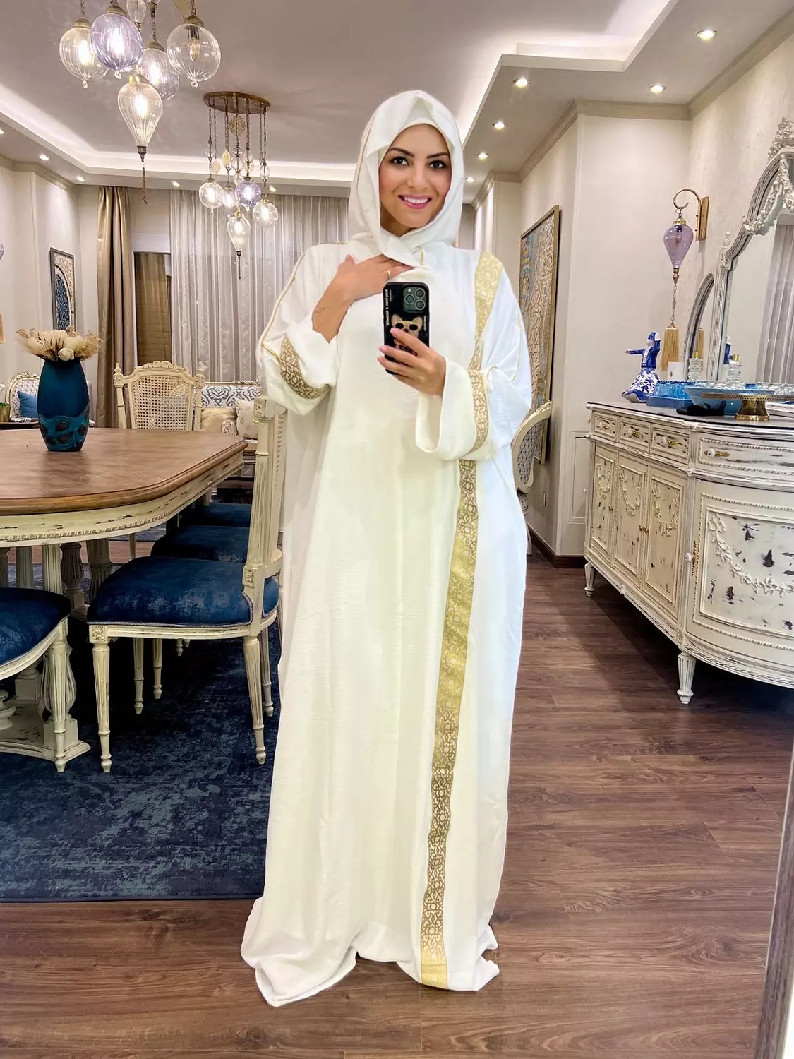 Free size Abaya- White