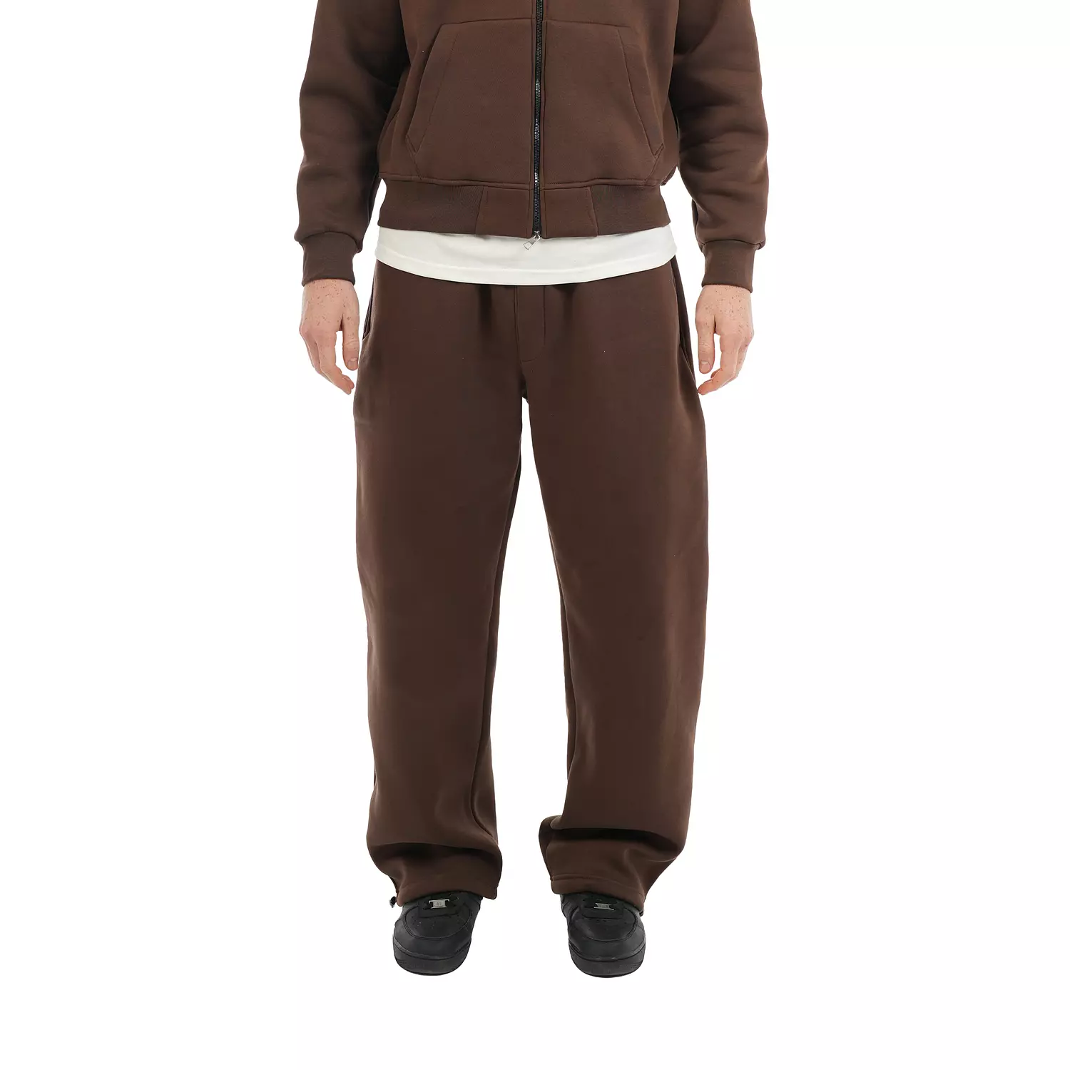 cotton wideleg winter sweatpants  hover image