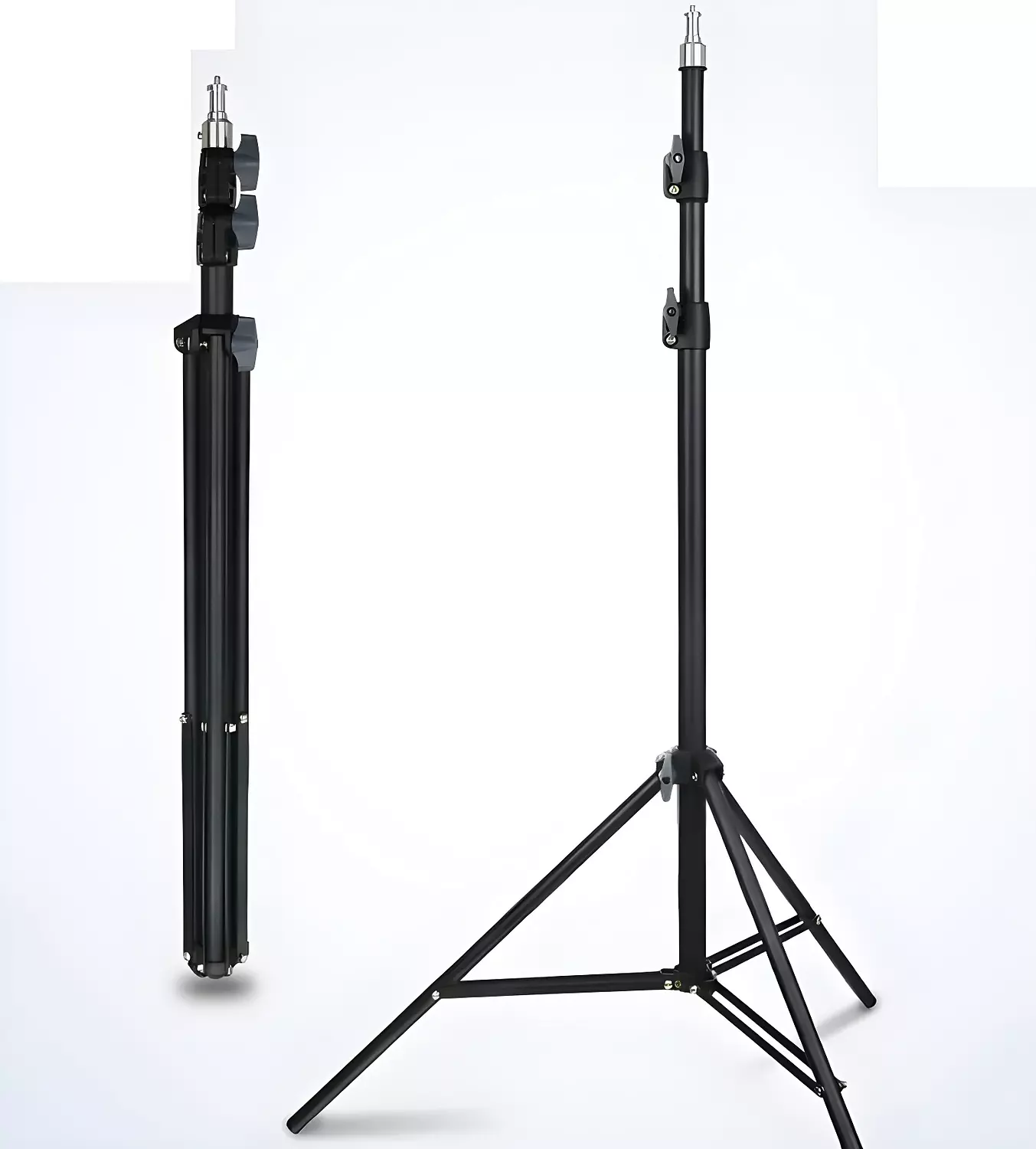 MF-3308 Camera Tripod with 3 Way Head and Metal Legs Black hover image