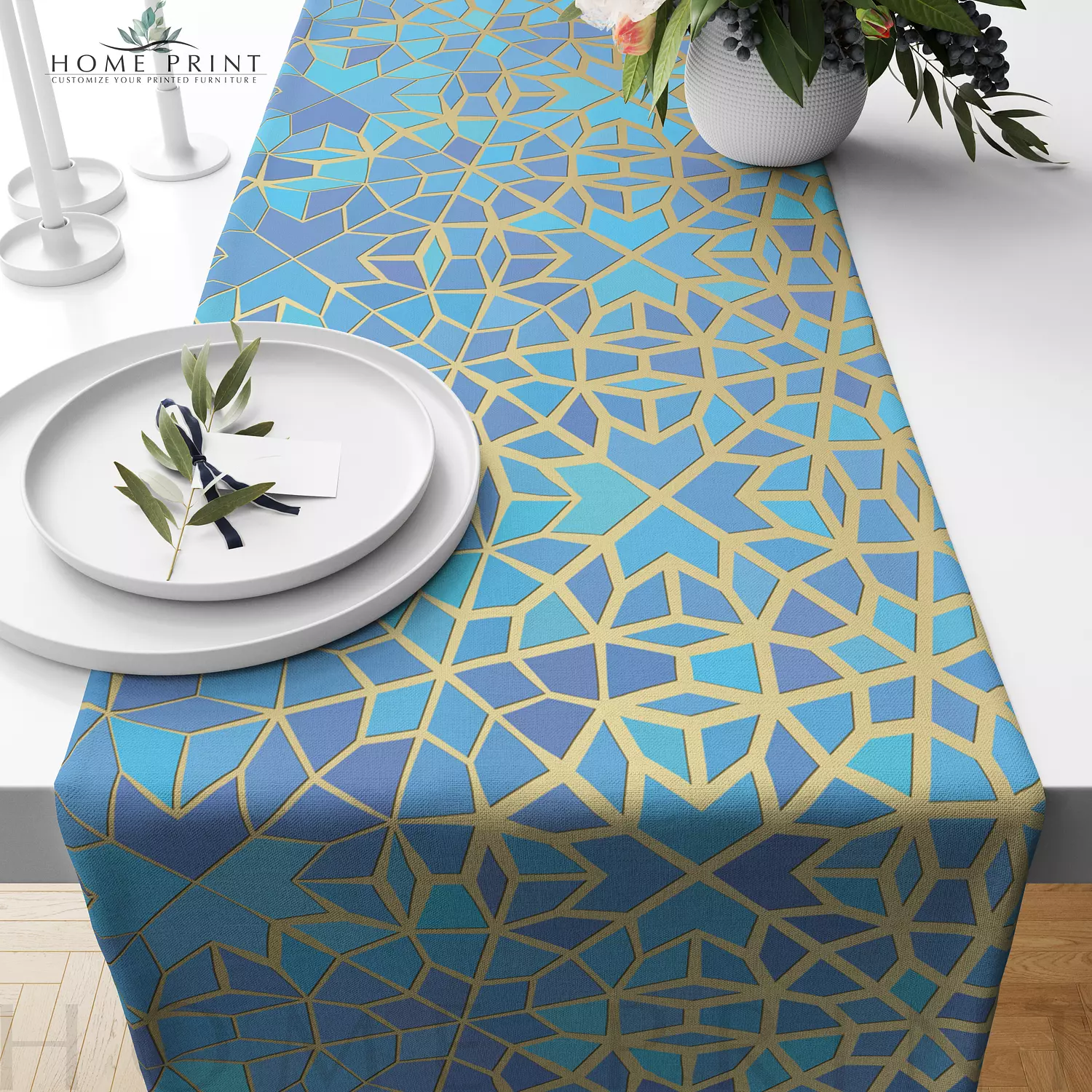 Ramadan Runner - Geometric Design - Multi Color image