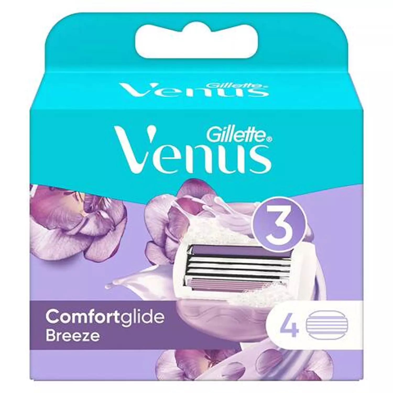 Gillette Venus Comfortglide Breeze Razor for Women Blade Refills - 4 Blades image