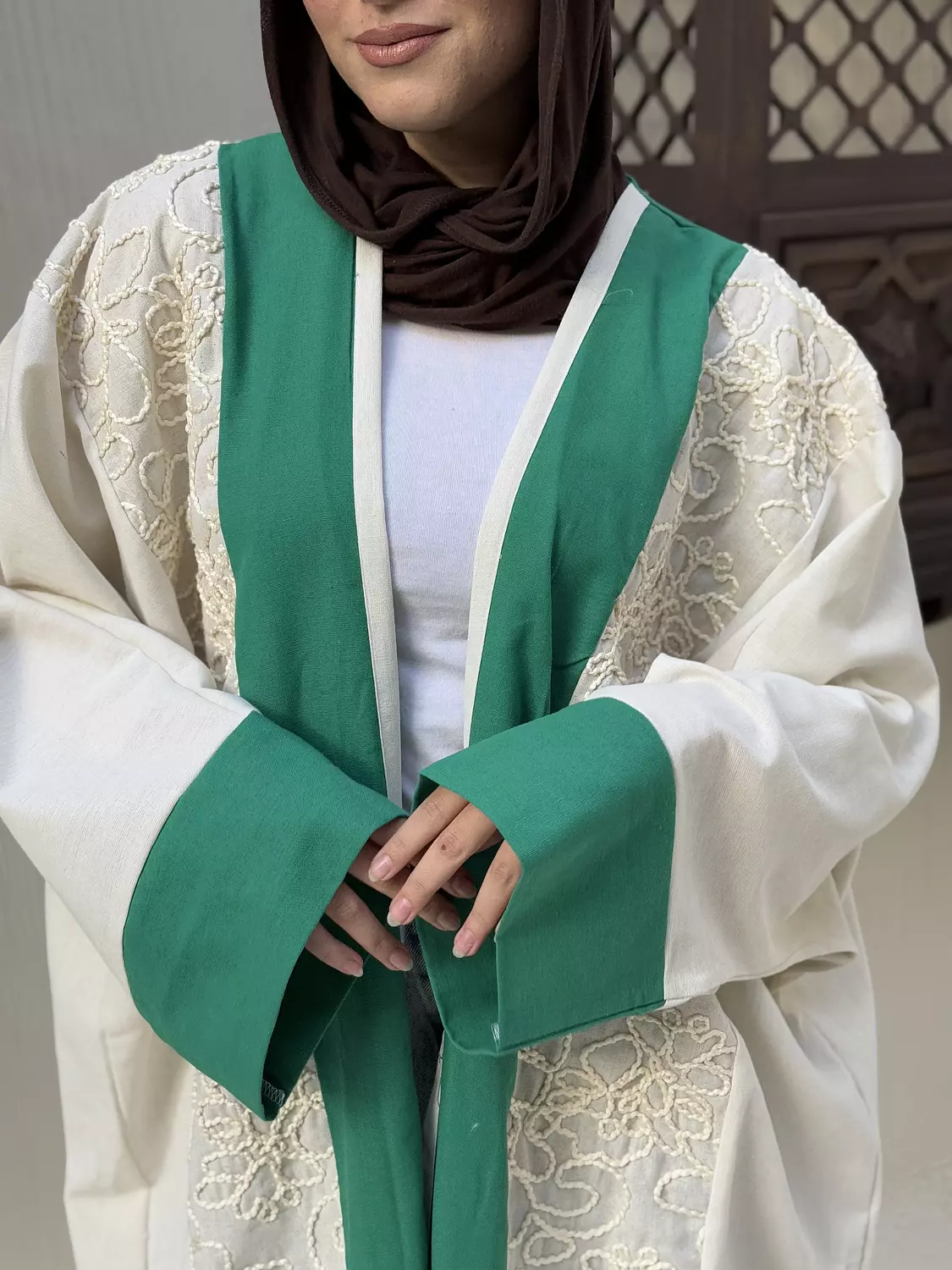 Green Joubert Striped Kaftan 8