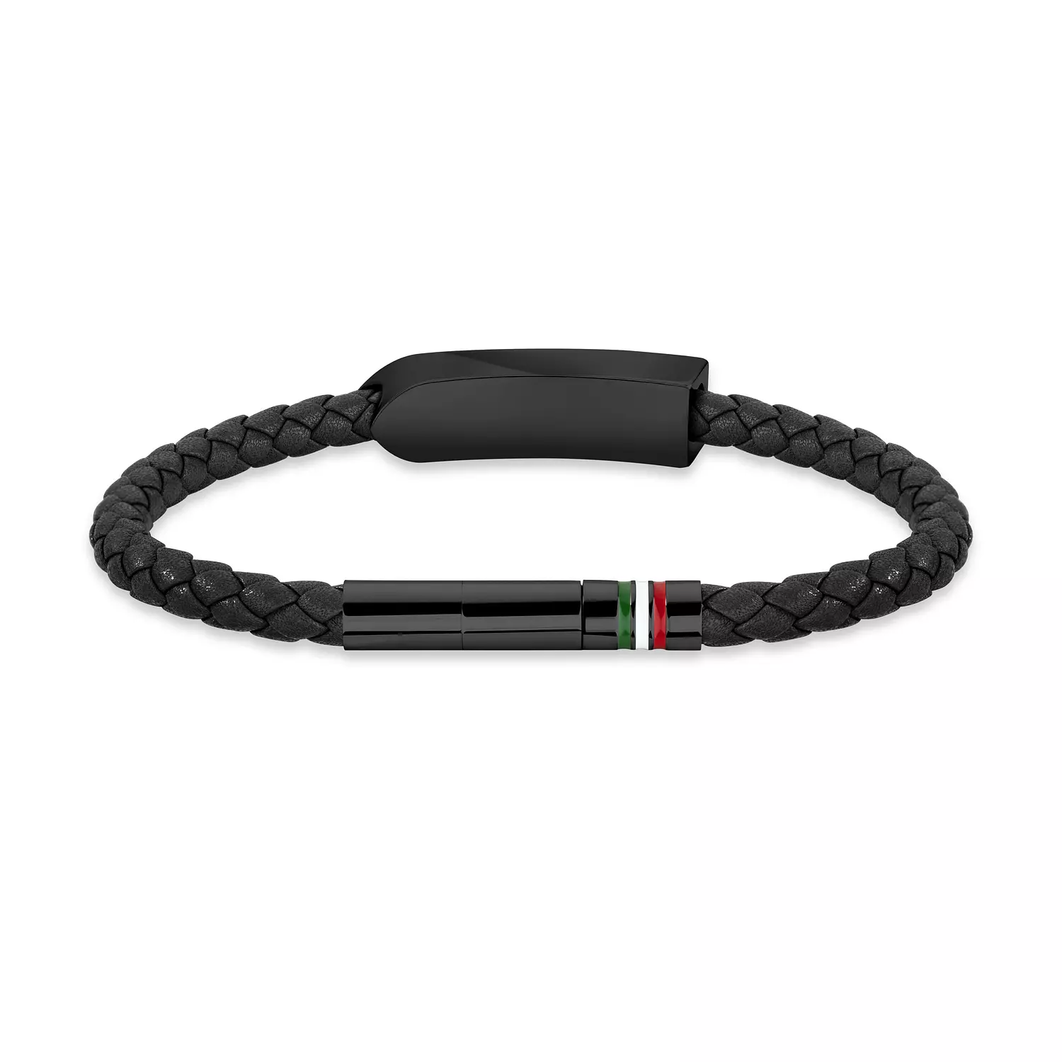 Ducati - DTAGB2137403 - PUNTA BLACK LEATHER WITH IP BLACK BRACELET 1