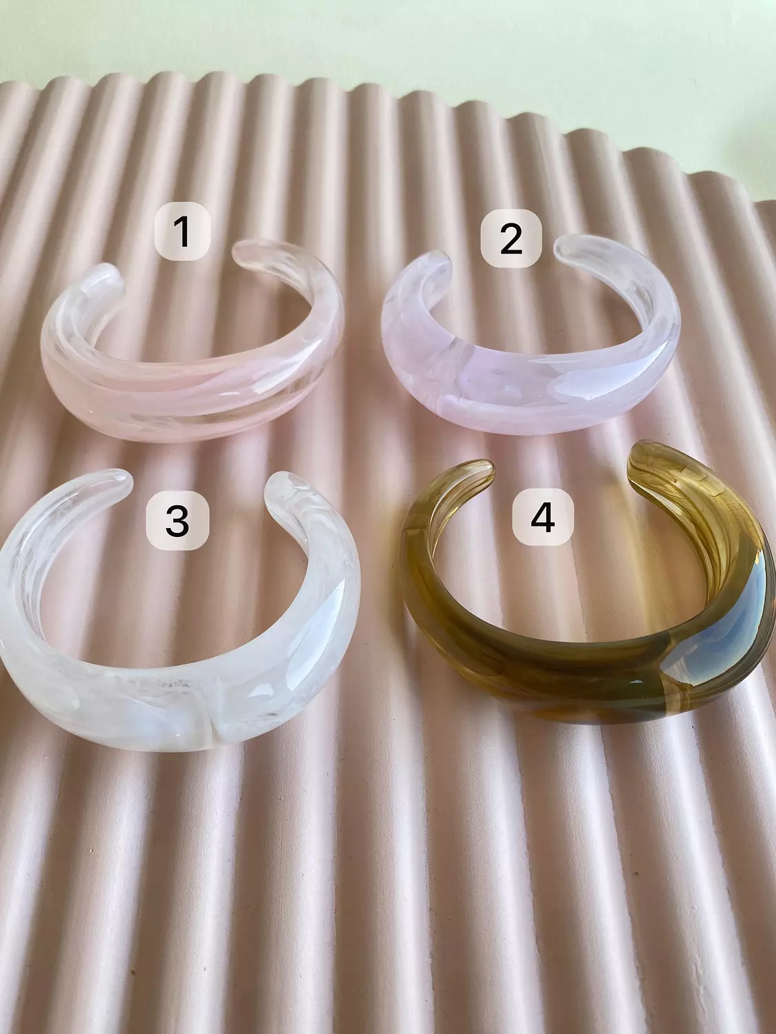Blush glow bangles 1