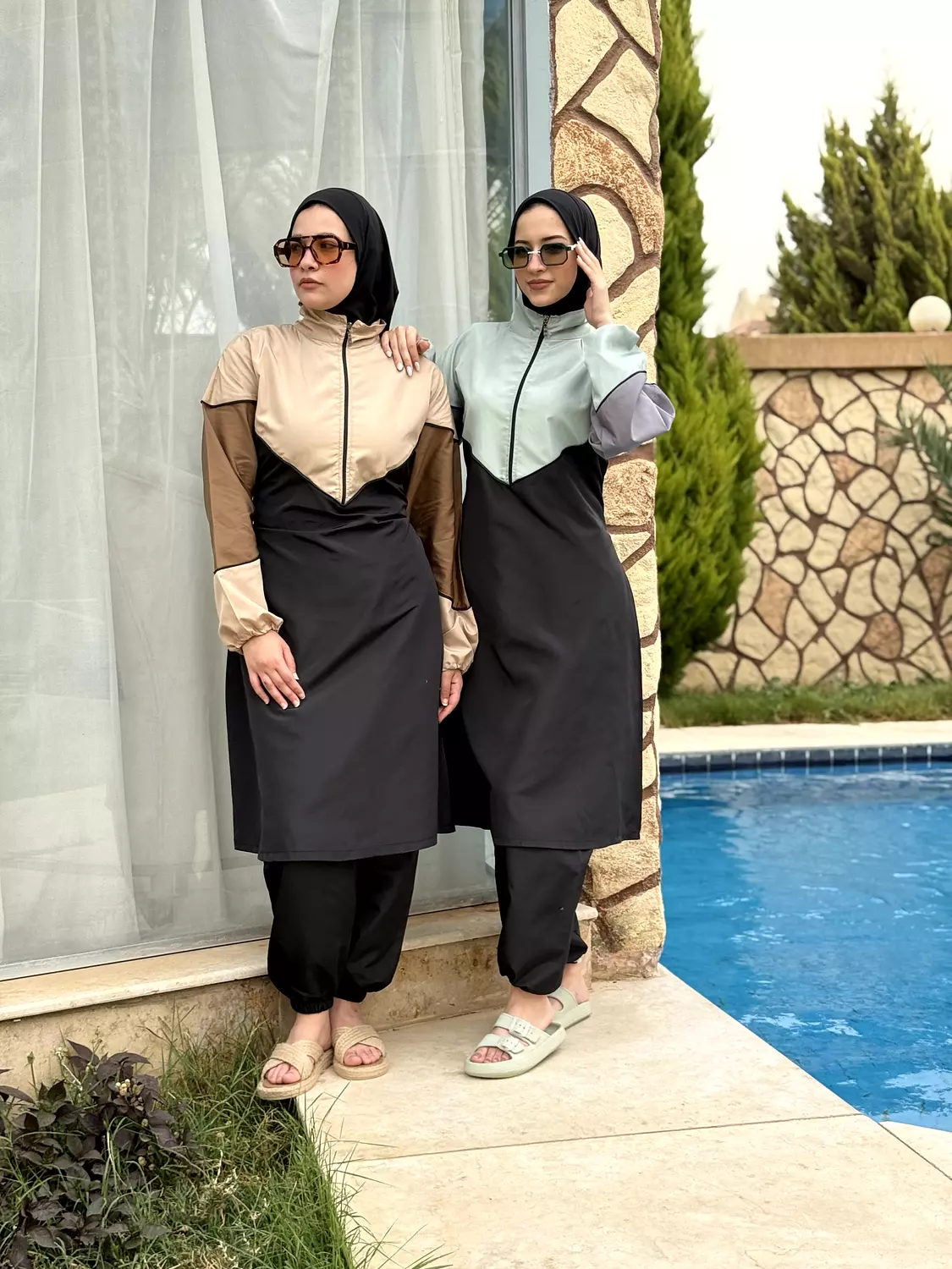 Burkini - Code 104 | Mint & Black 3