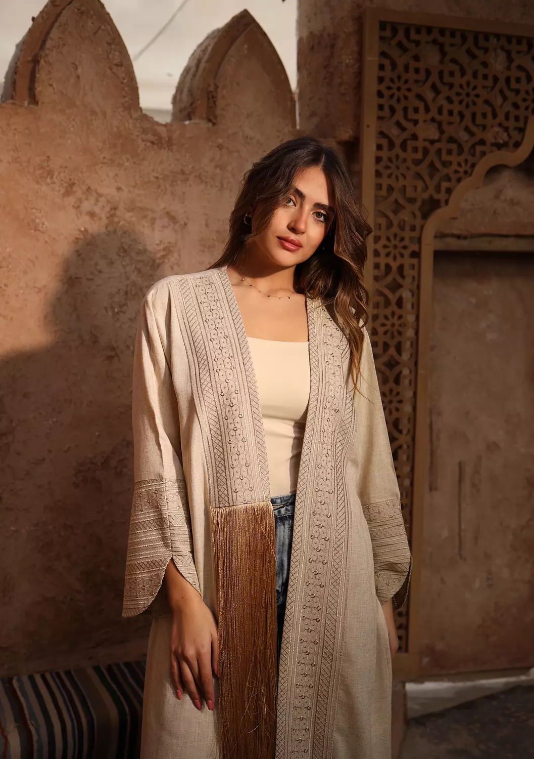 Side Fringes Serma Kaftan 4