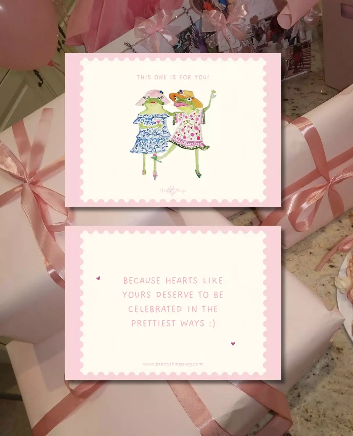 pretty gift card image