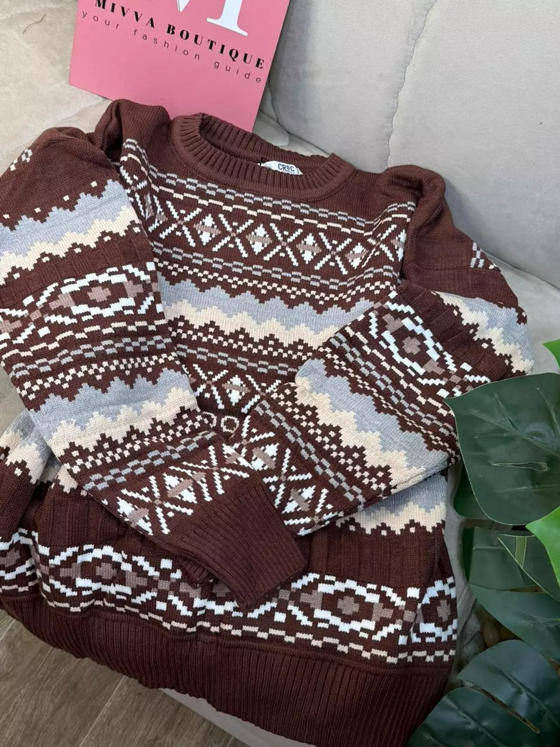 Heavy Patterned Sweater 1