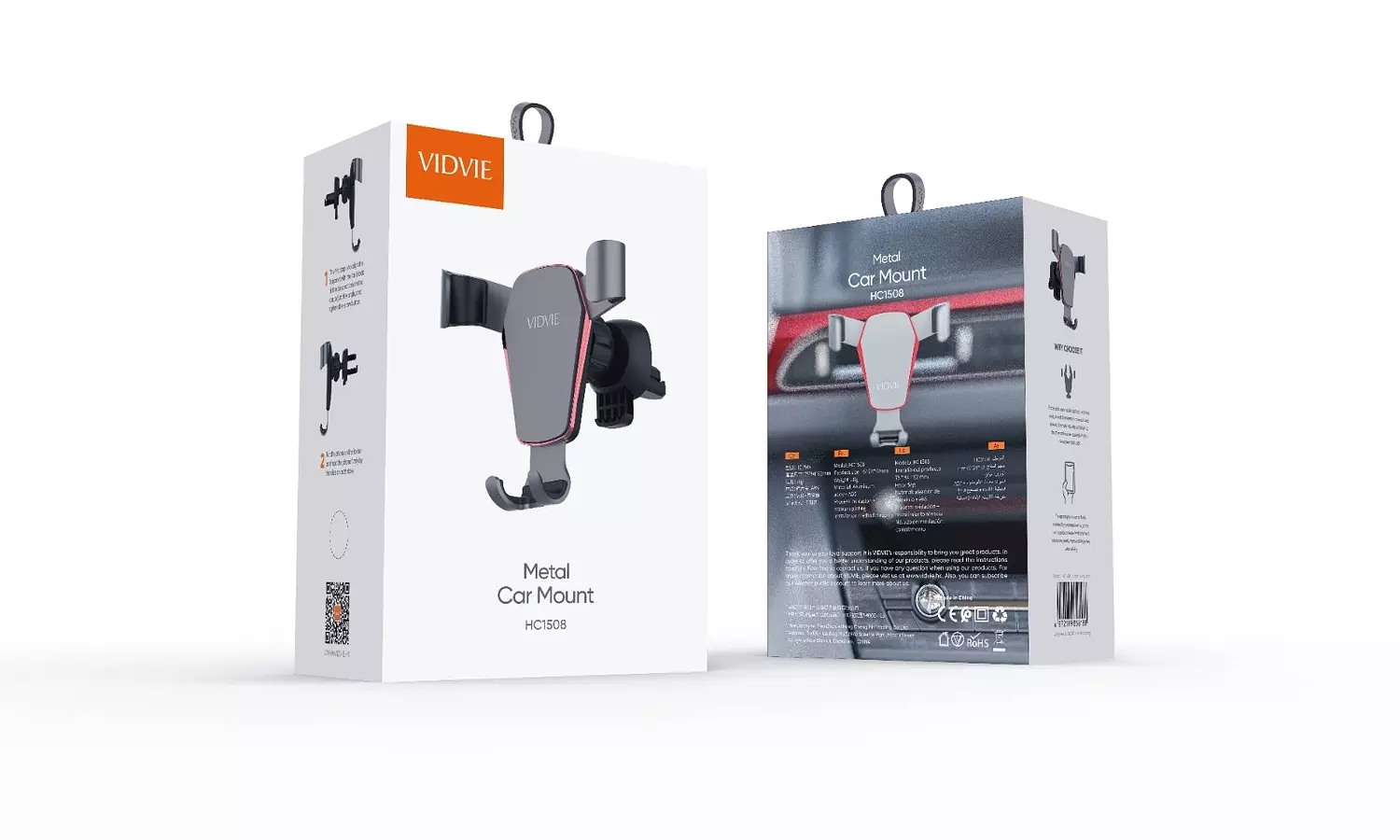 Metal Car Phone Holder - Air Vent Mount - Vidvie HC1508 6