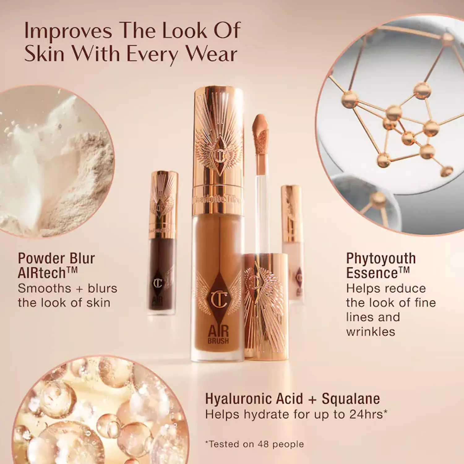 Charlotte Tilbury  Airbrush Flawless Crease-Proof Long-Wear Blur Concealer with Hyaluronic Acid 9