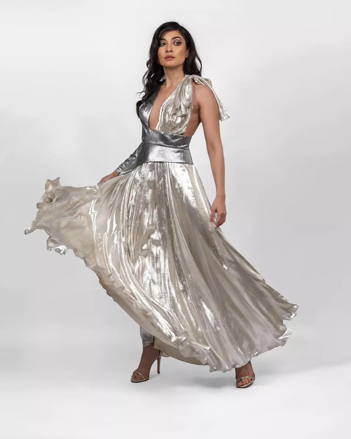 Celestial One-shoulder White Dress 7