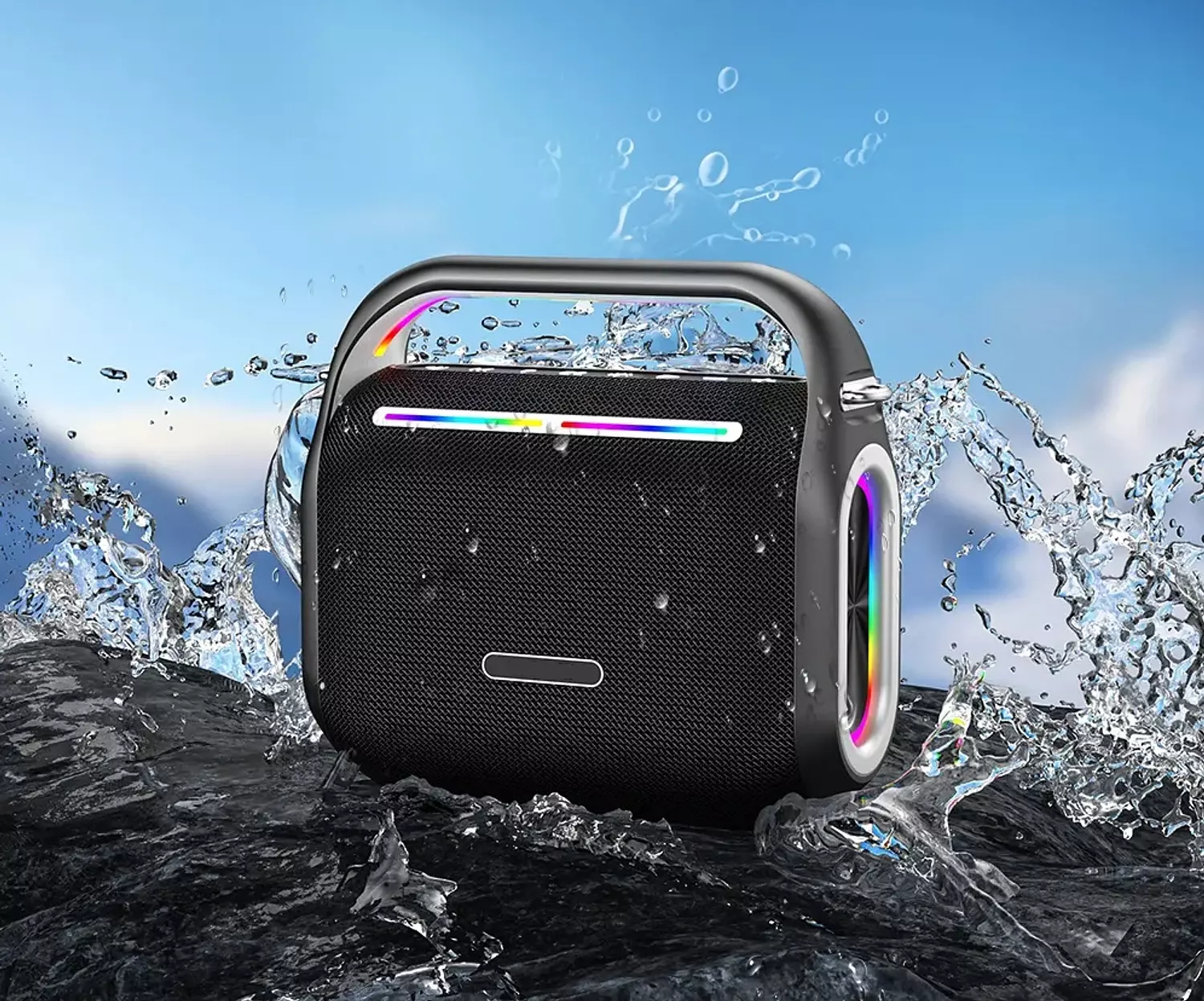YIBOLANG F2-PRO 160W Bluetooth Speaker with RGB & Microphone 5