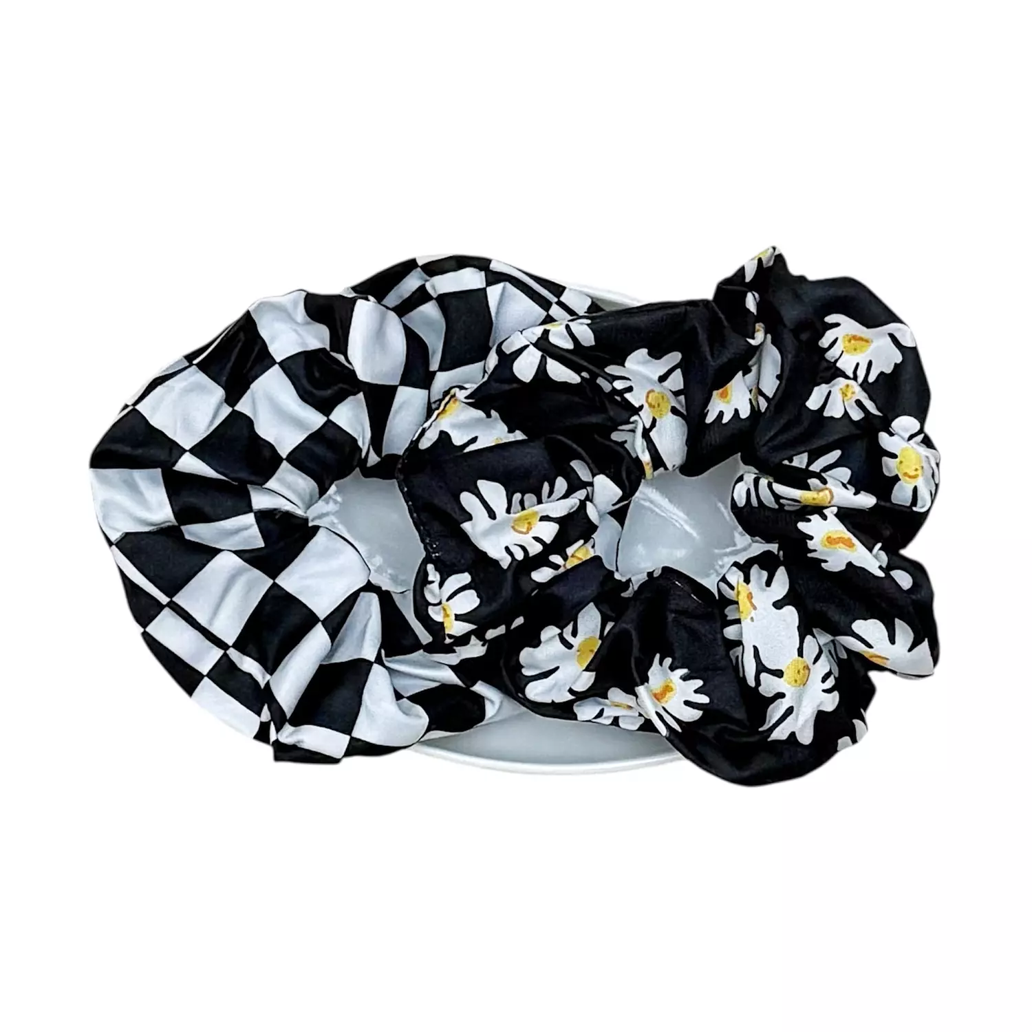1 Pc Black Scrunchies 3